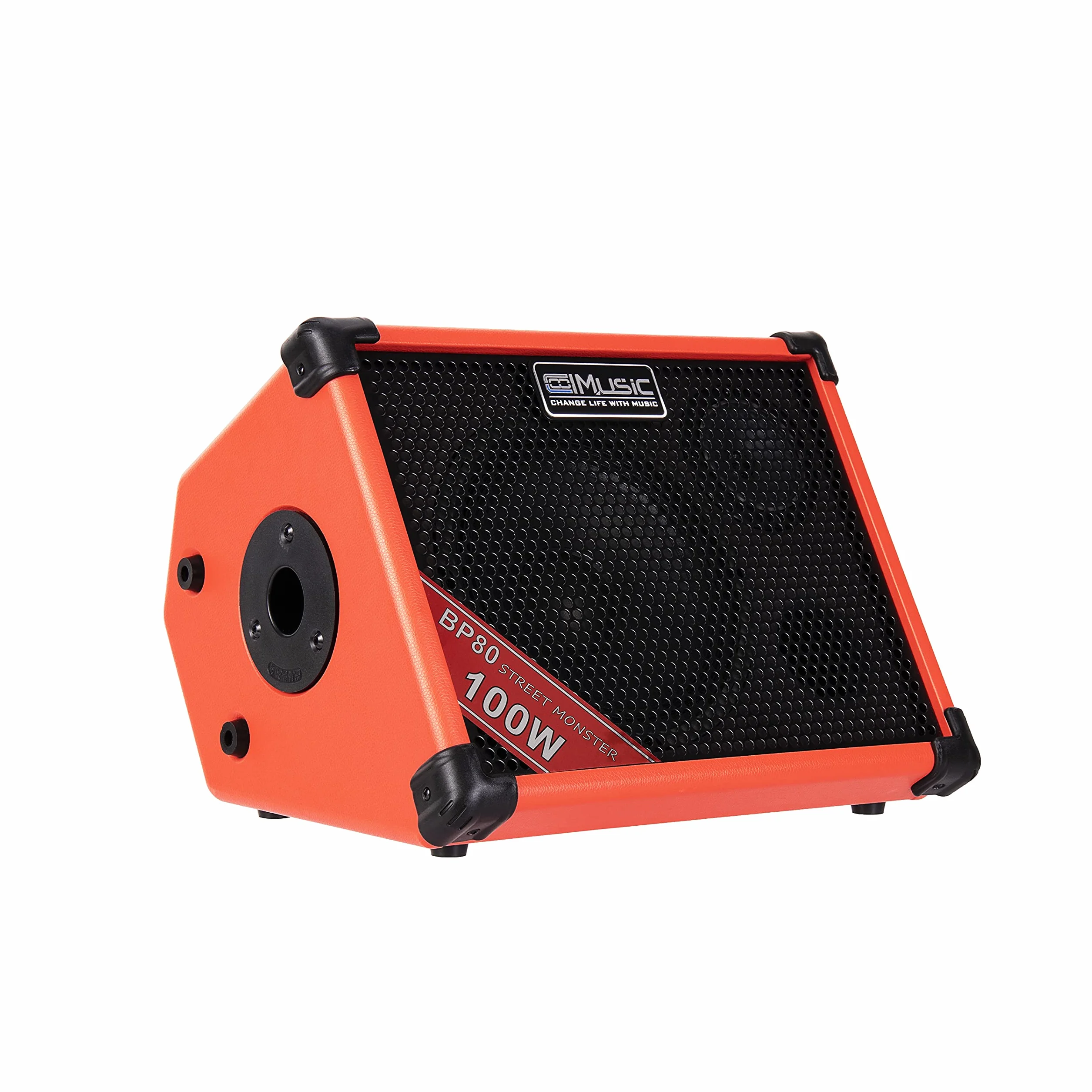 Coolmusic BP80 Combo per Chitarra Altoparlante Bluetooth portatile da 100 W, 6 ingressi, 3 bande EQ - Ottimo per chitarra acustica