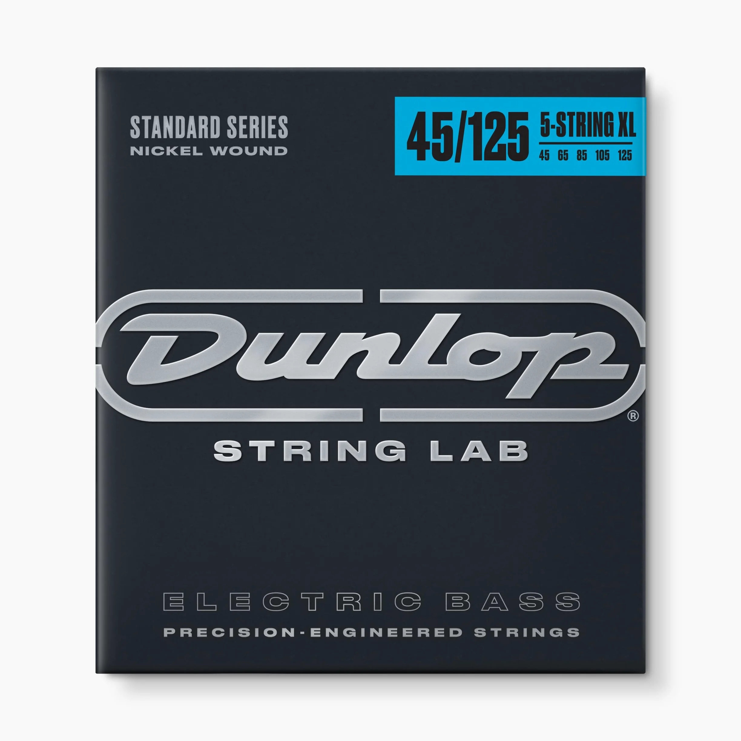 Dunlop nichel rivestito corde per basso, luce, XL scale, 45 - 125, 5 corde