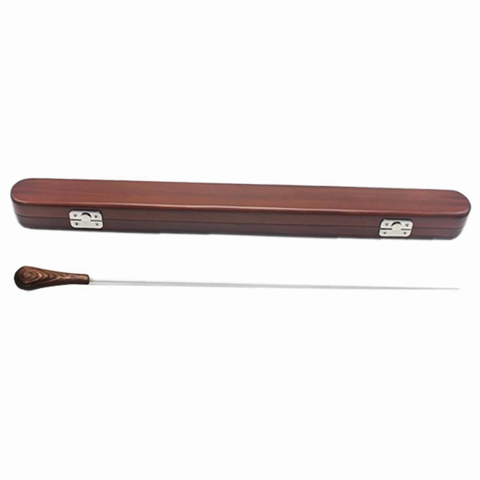 Direzione di banda musicale corale con robusta custodia in legno, leggera e portatile, realizzata in resina, bacchetta per direttore d'orchestra con custodia