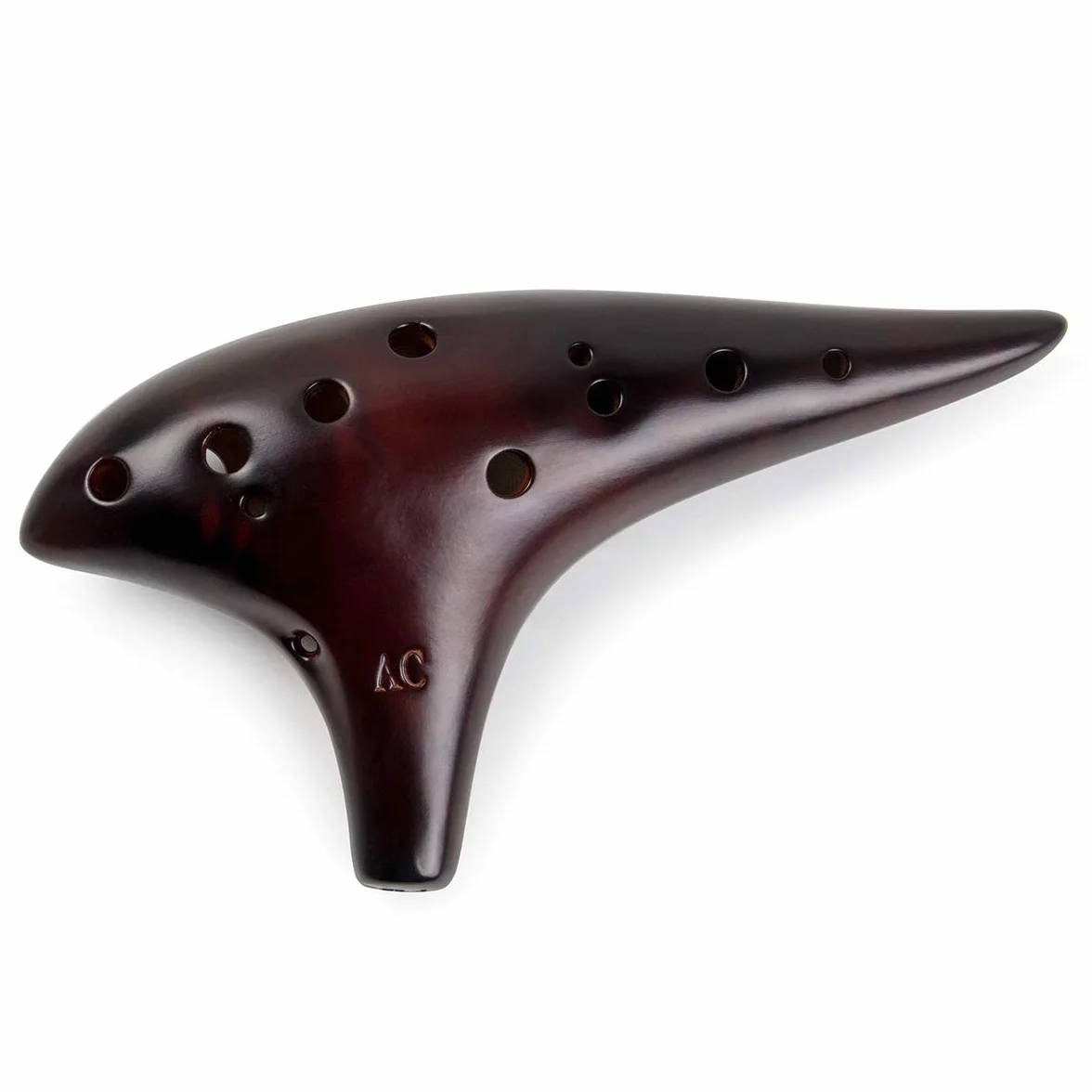 AKLOT Ocarina in ceramica fumé Ocarina Alto C a 12 fori Borsa protettiva Libretto di brani di base per bambini e adulti Affumicato
