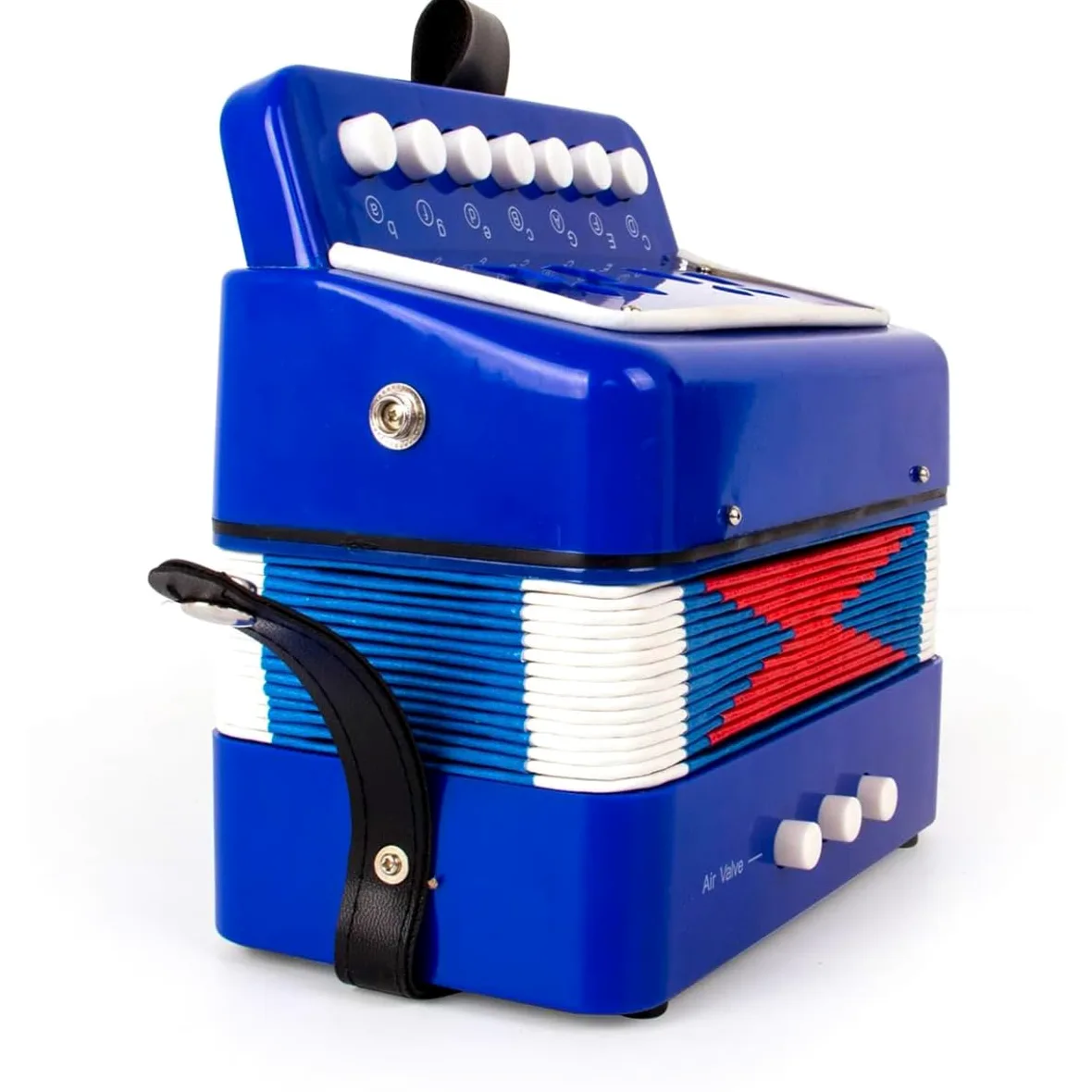 Fisarmonica,Fisarmonica per Bambini,Fisarmonica Adulti,Entry Level Organetto 7 Tasti e 3 Bassi,Con Cinghie Regolabili,Adatto a Studenti, Bambini, Adulti Principianti,Può Essere Utilizzato Come Regalo