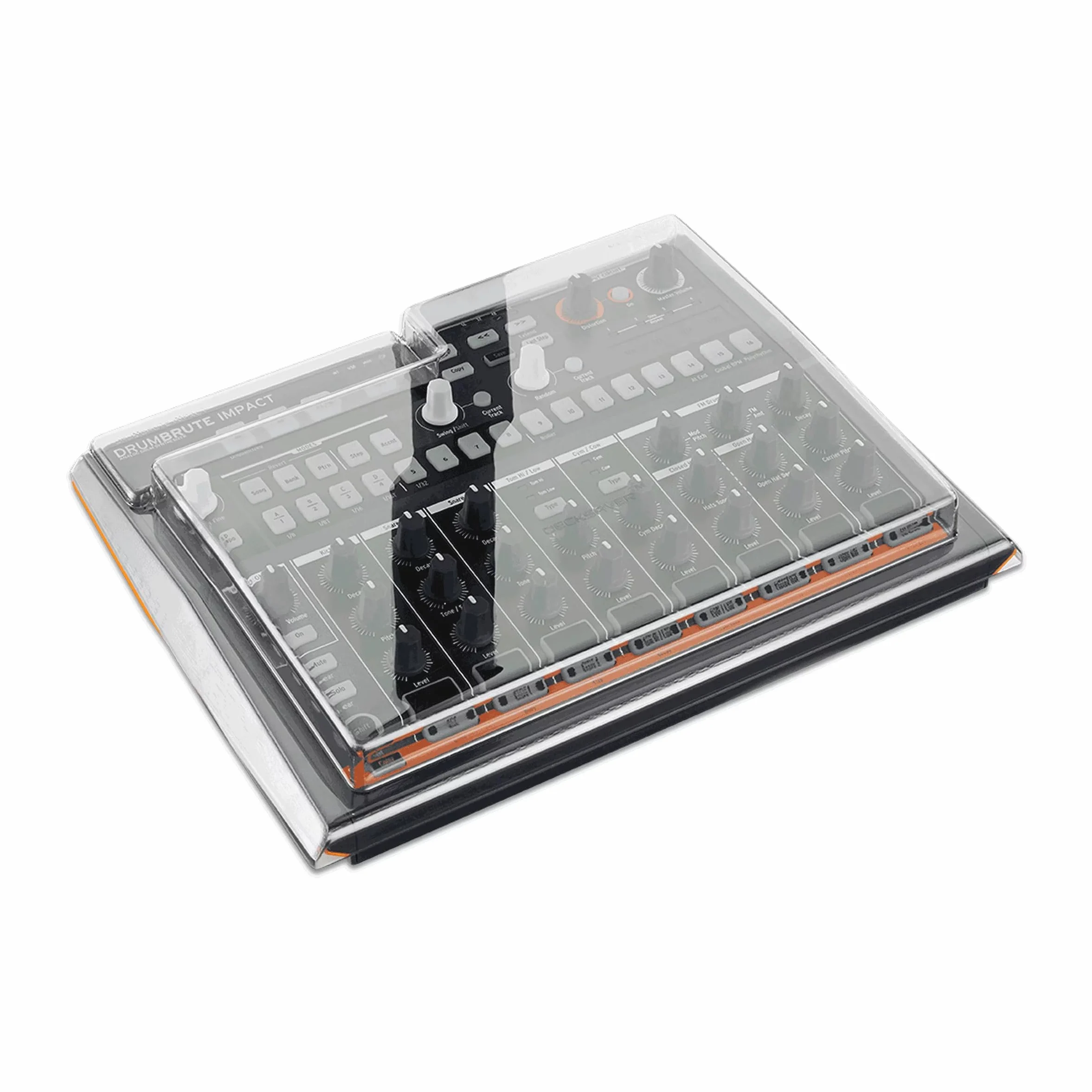 Decksaver Cover for Arturia Drumbrute Impact, Keyboard Protection, Dustproof, Robust, Transparent