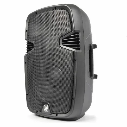 Skytec SPJ1000AD Cassa attiva amplificata diffusore (400 Watt, subwoofer da 20 CM, XLR, ABS, MIC IN)