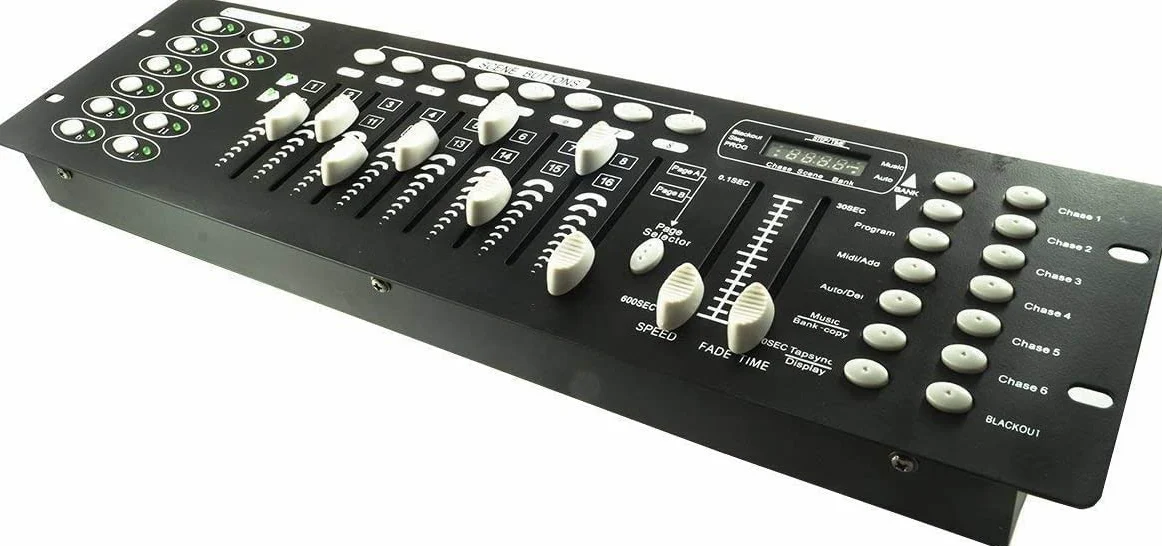 Centralina dmx mixer controller luci disco effetti dj 192 canali dmx