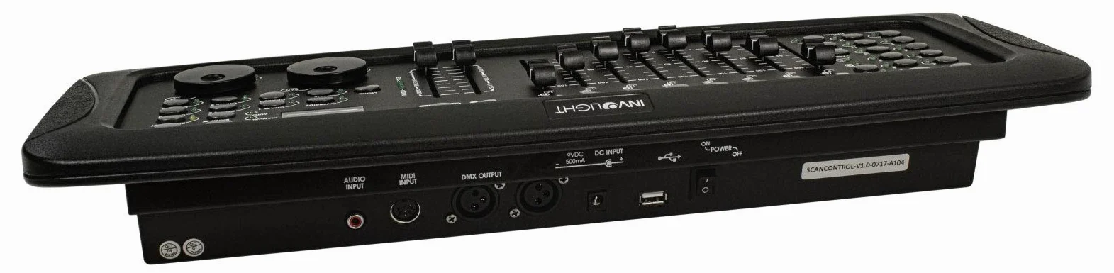 Involight ScanControl DMX-512 - Controller con 12 dispositivi con fino a 16 canali DMX, per yogheels, USB