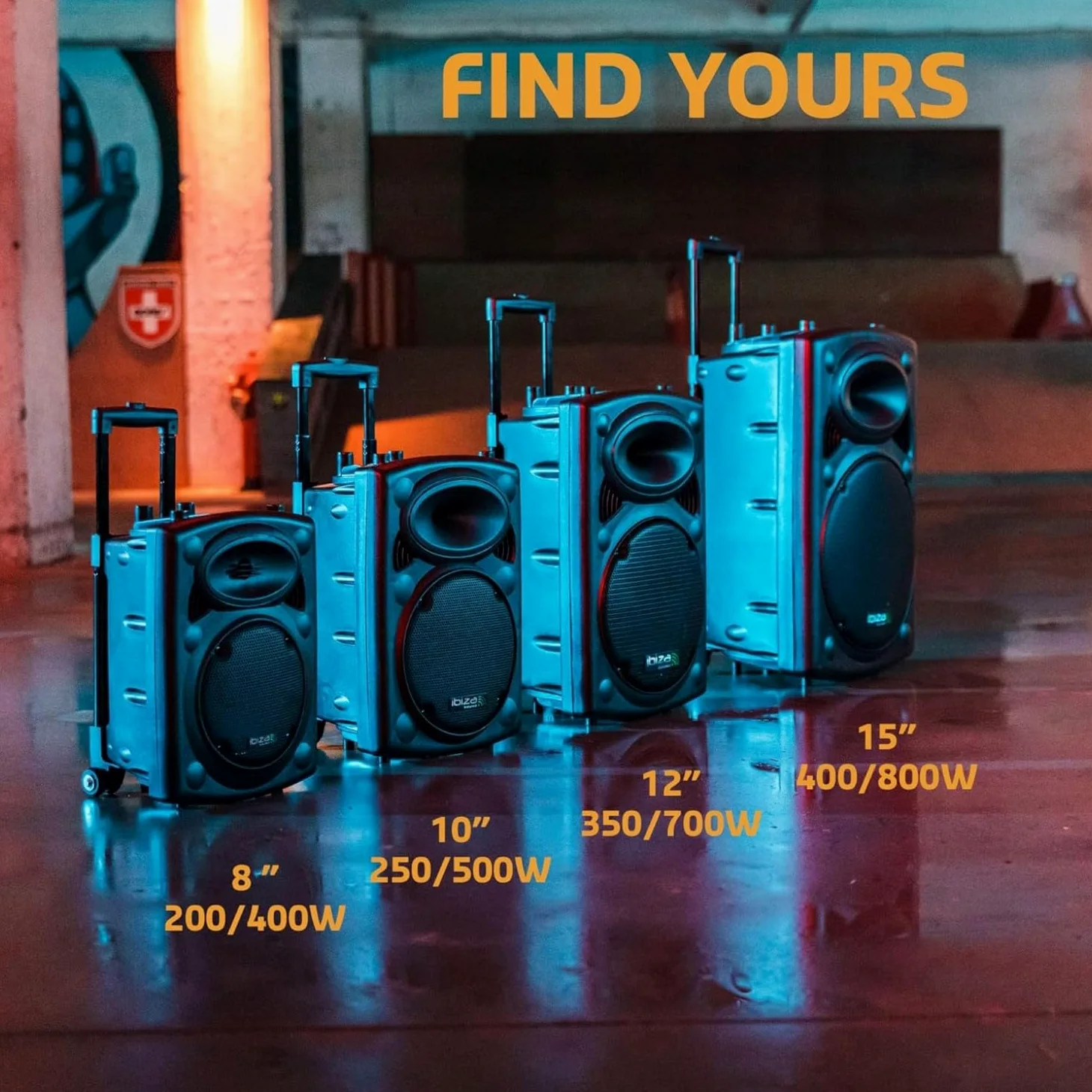 Ibiza - Pacchetto Karaoke Altoparlante portatile USB Bluetooth Ibiza PORT12VHF-BT 700W 4 microfoni senza fili - Supporto tablet SMM20 - Serata Sono