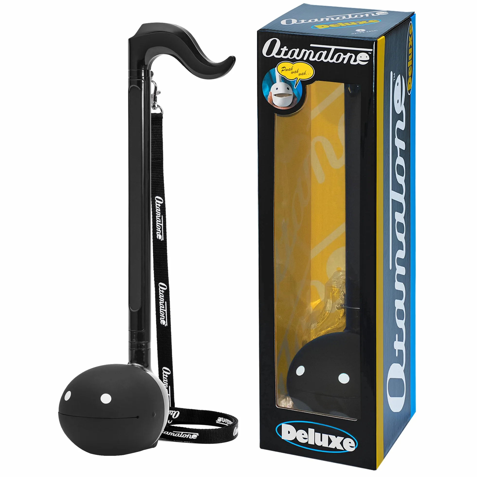 Otamatone Deluxe [Edizione Professionale] - Sintetizzatore Elettronico da Tavolo, Strumento Musicale con Uscita Audio 3.5mm, Manuale Inglese, Nero