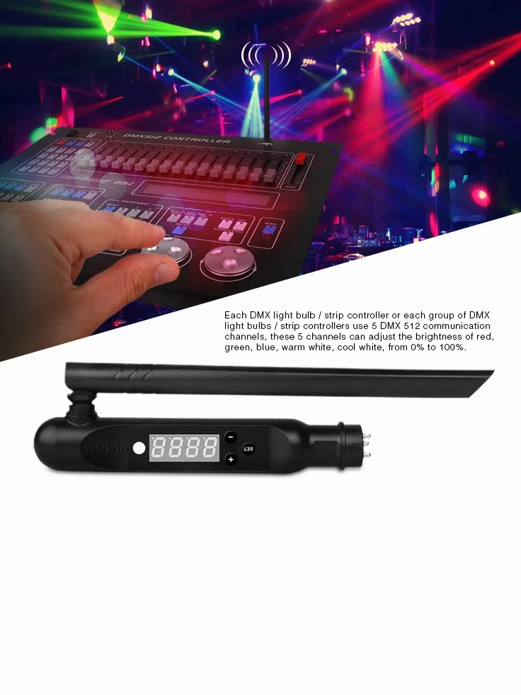 LGIDTECH FUTD01 Mi.Light DMX512 trasmettitore, funziona solo con console DMX512, non funziona con software per computer e oscilloscopio