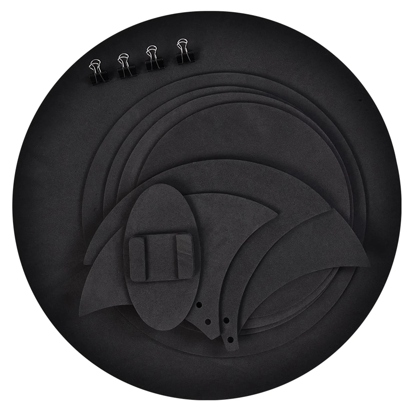 Set di Silenziatori per Batteria, 10 Pezzi, Pad in Gomma e Schiuma da 5mm per Piatti e Grancassa