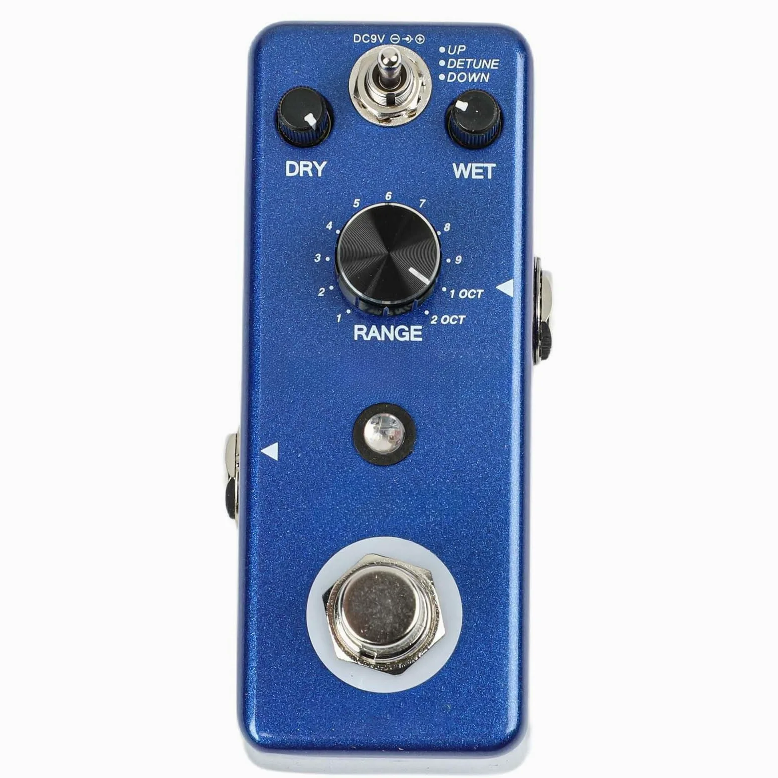 Rowin LEF-3807 - Pedale per armonizzatore per chitarra, Digital Pitch Shifter con modalità Detune Chorus, effetto polifonico, True Bypass, blu