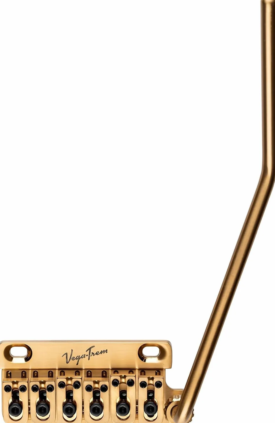 Vega-Trem VT1 - Ponte tremolo speciale per chitarra Stratocaster a 2 punti, per Stratocaster, senza mod, facile installazione (oro, destra)