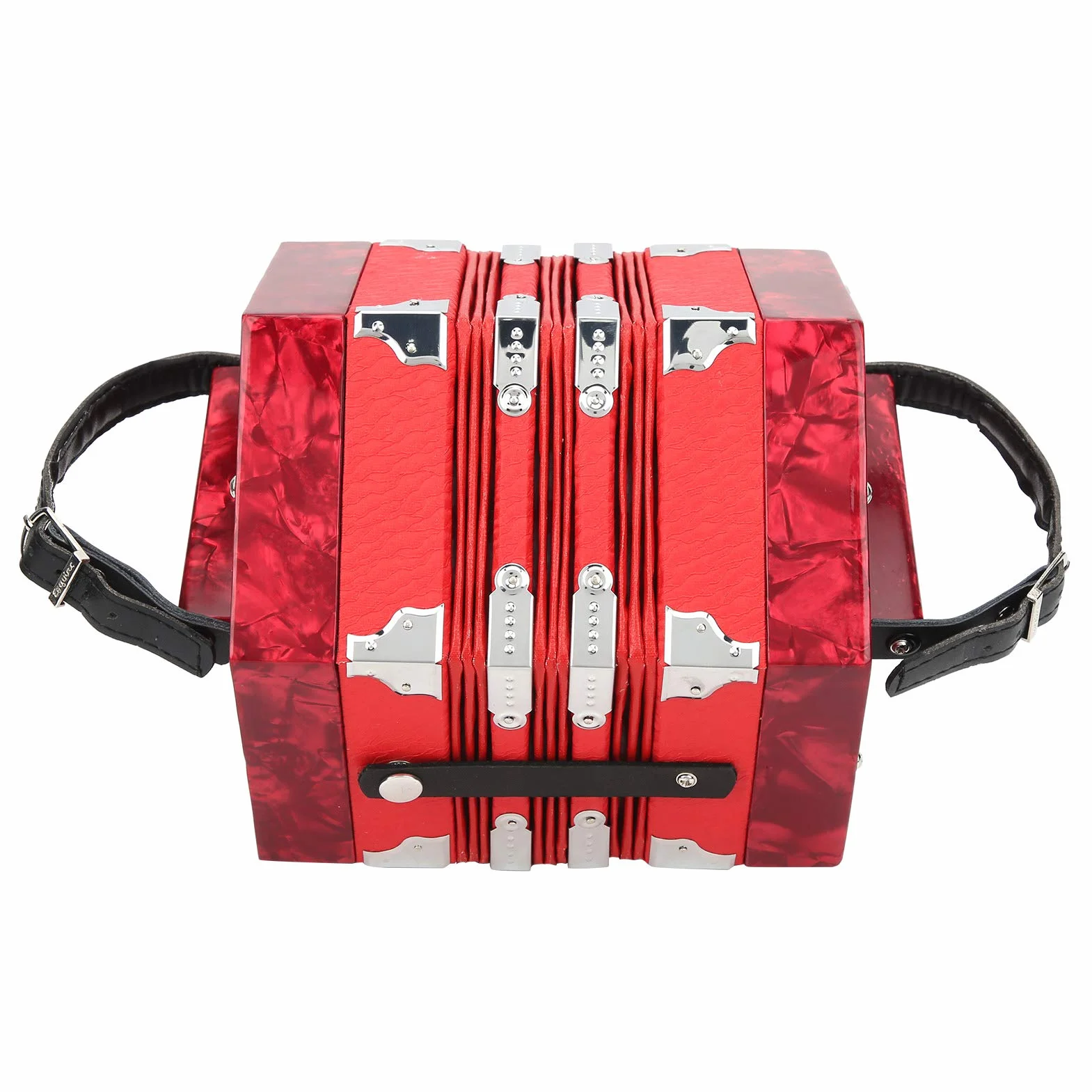 con tracolla regolabile Strumento a fisarmonica Fisarmonica professionale Concertina, per musica(red)