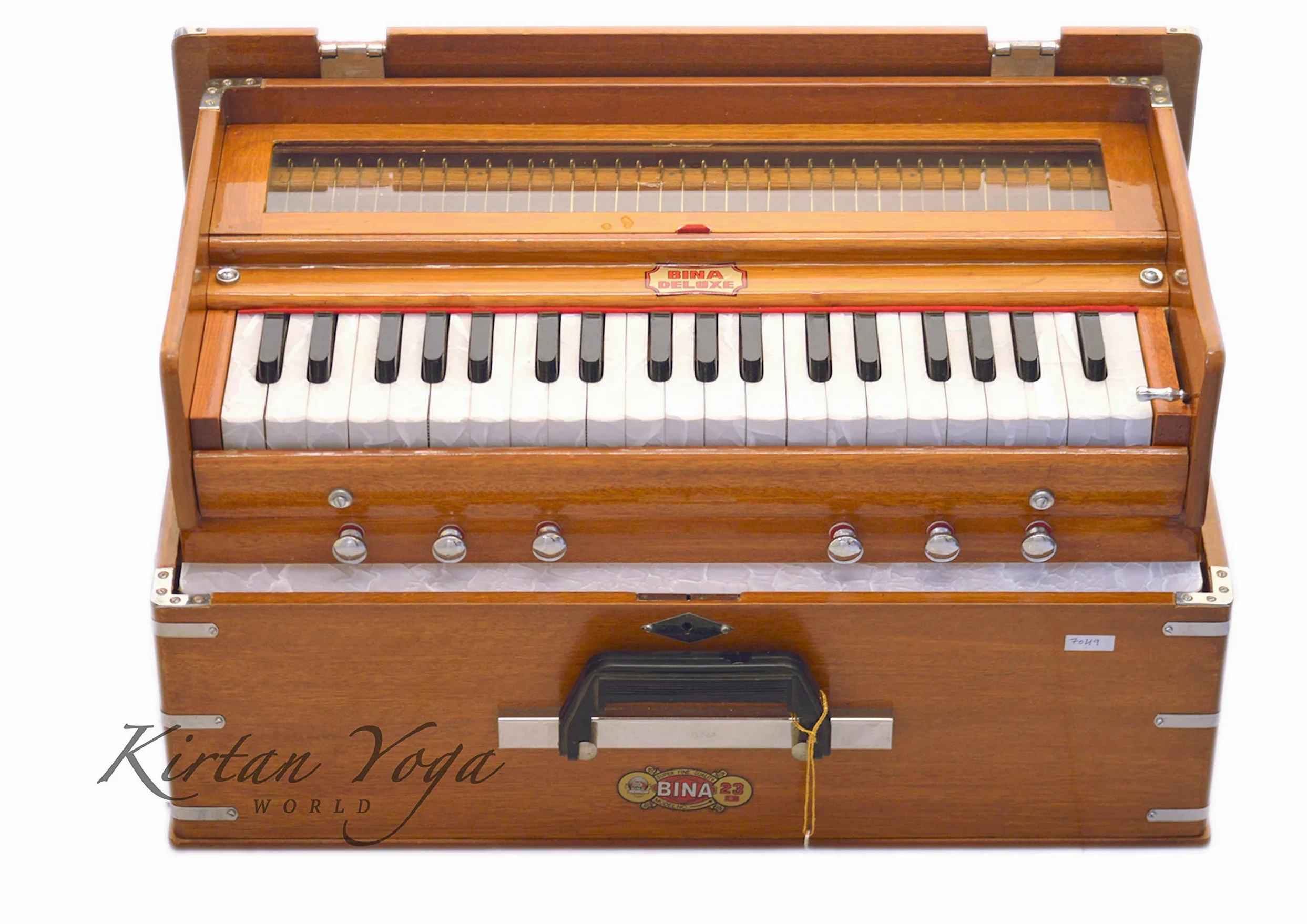 Harmonium Bina n.23 B Deluxe 3.25 ottave, modello portatile, qualità professionale, rivenditore autorizzato
