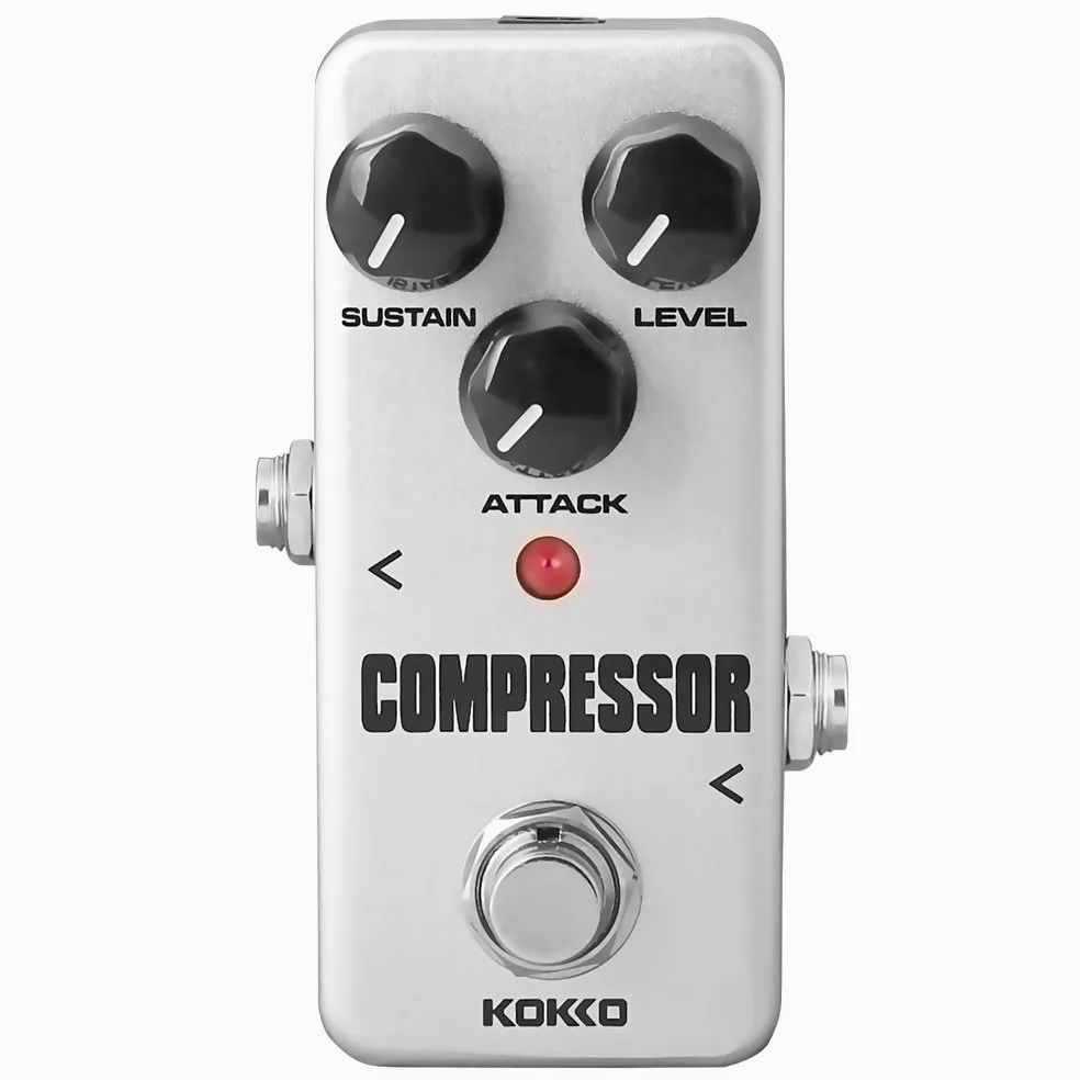 KOKKO Pedale Compressore, Mini Processore Effetto Chitarra Analogico per Chitarra Elettrica e Basso, Vero bypass (FCP2)