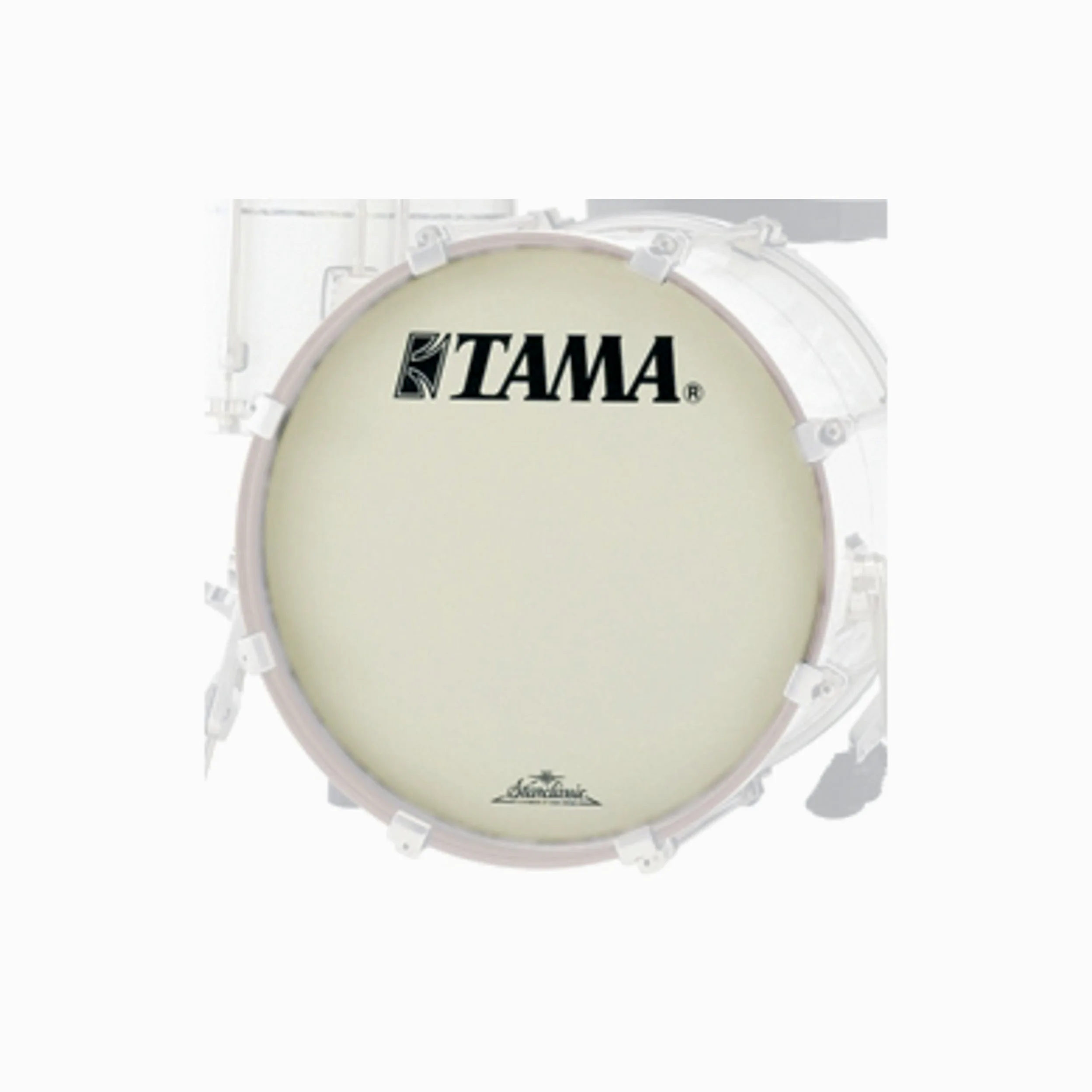 Tama Bass Drum Front Head CT22BMOT, 22", white, Starclassic Logo - Pelle del tamburo basso