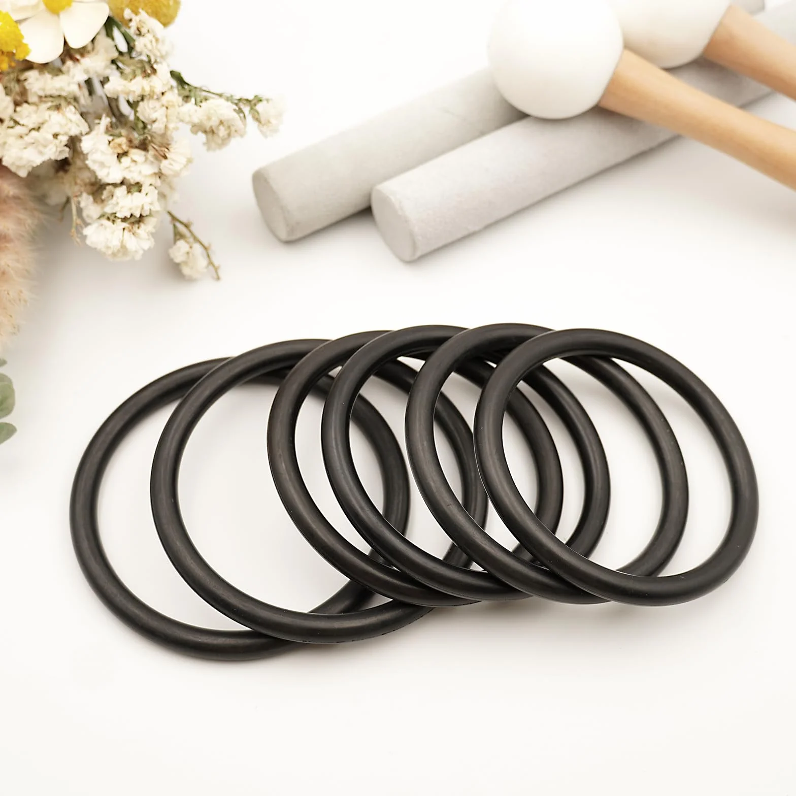 Hye-eun Set di 7 campane tibetane in cristallo da 17-30,5 cm, 432 Hz, per chakra, yoga, meditazione, con custodia resistente