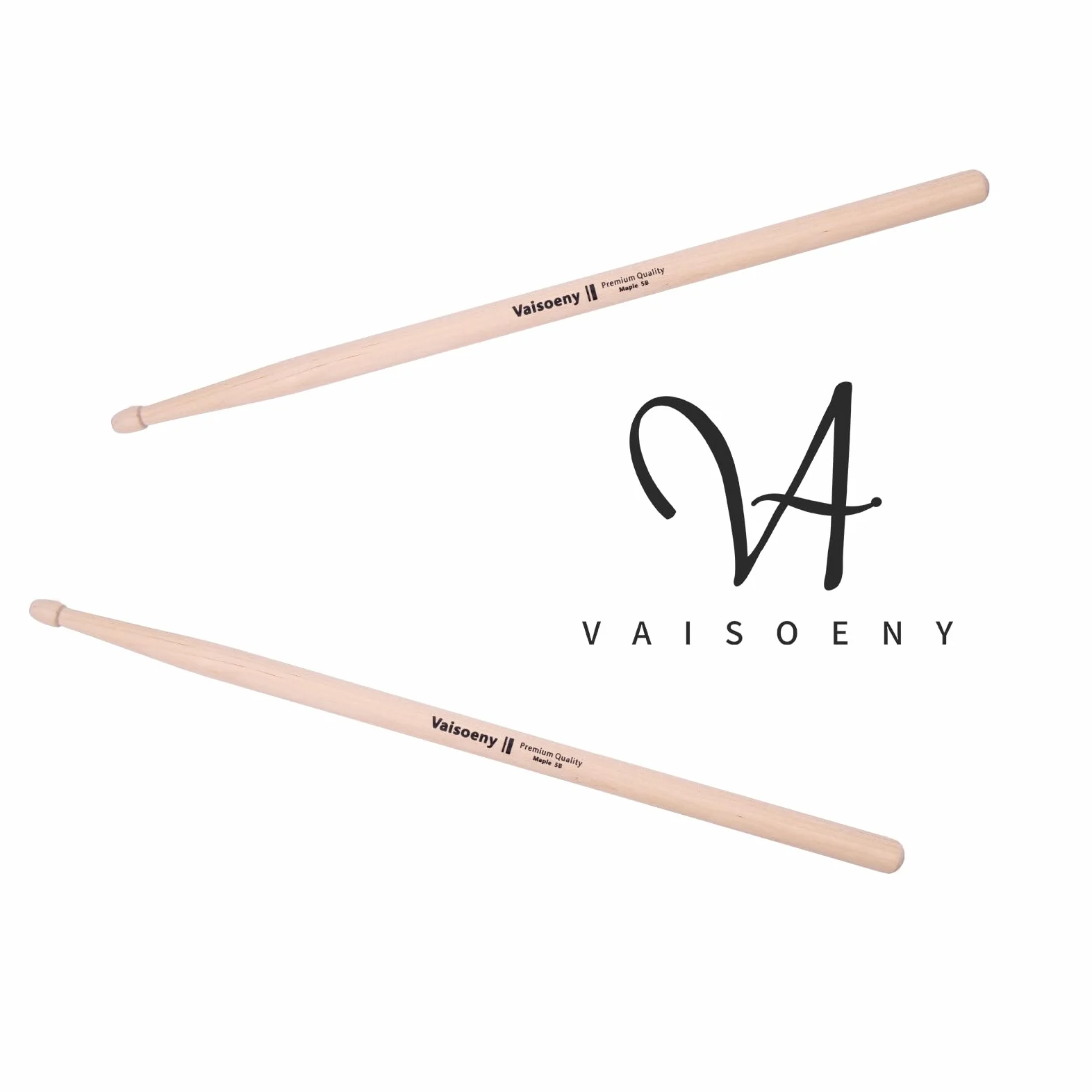 Bacchette batteria，bacchette per batteria 5B per adulti, 12 paia di bacchette per tamburi classici in legno d'acero per bambini, accessori per strumenti musicali professionali
