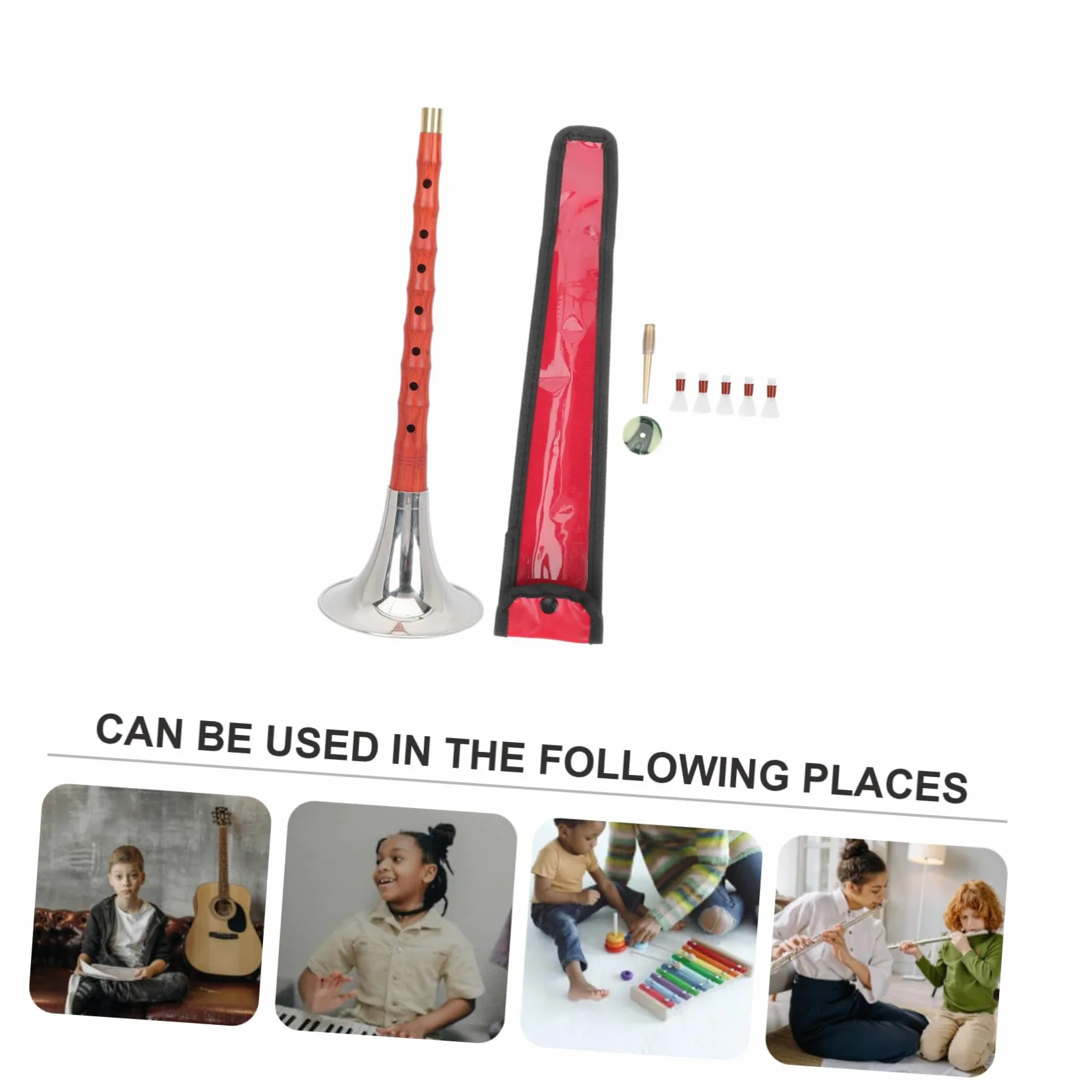TOYANDONA Strumento Etnico Facile da Suonare Fiato Tradizionale Suona in Legno e Ferro e Previene la Ruggine Colore Casuale Set per Principianti e Professionisti