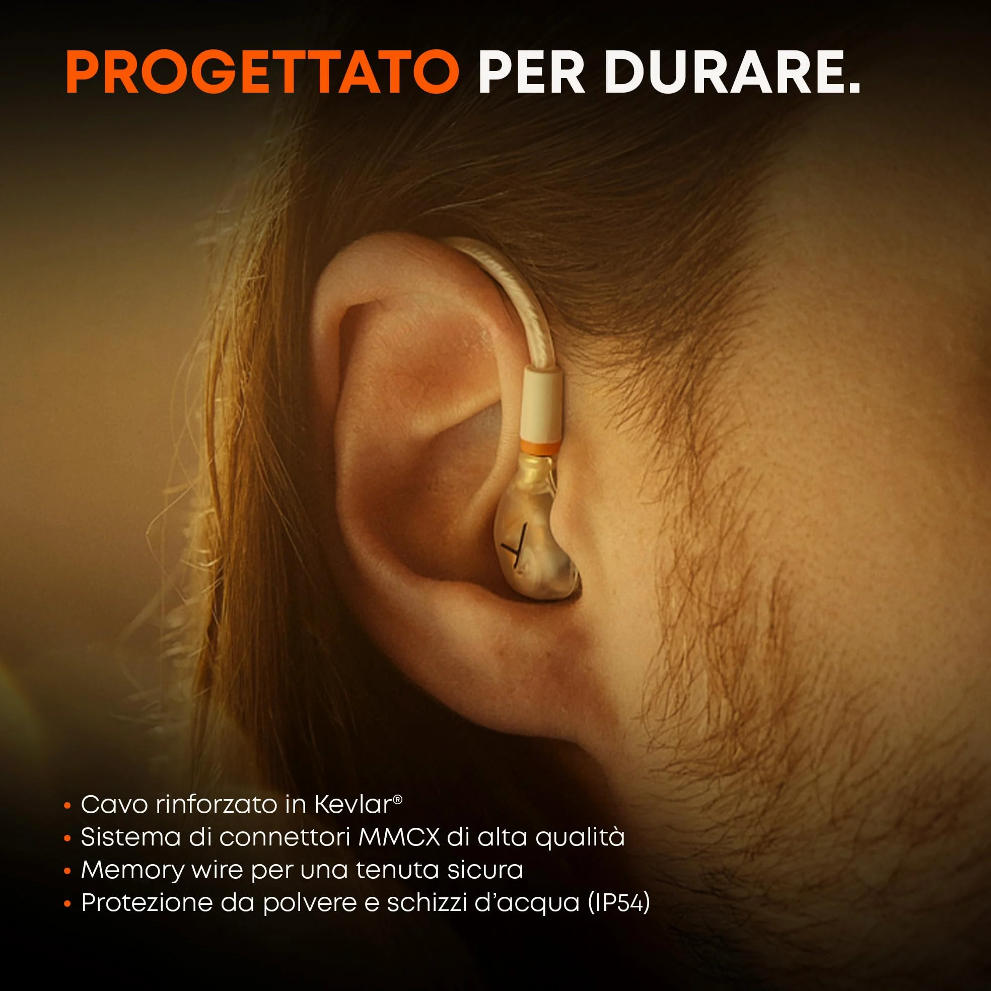 beyerdynamic DT 30 IE monitor in-ear professionale per palco e sala prove | Isolamento passivo fino a 39 dB, vestibilità ergonomica, cavo MMCX rimovibile, trasparente