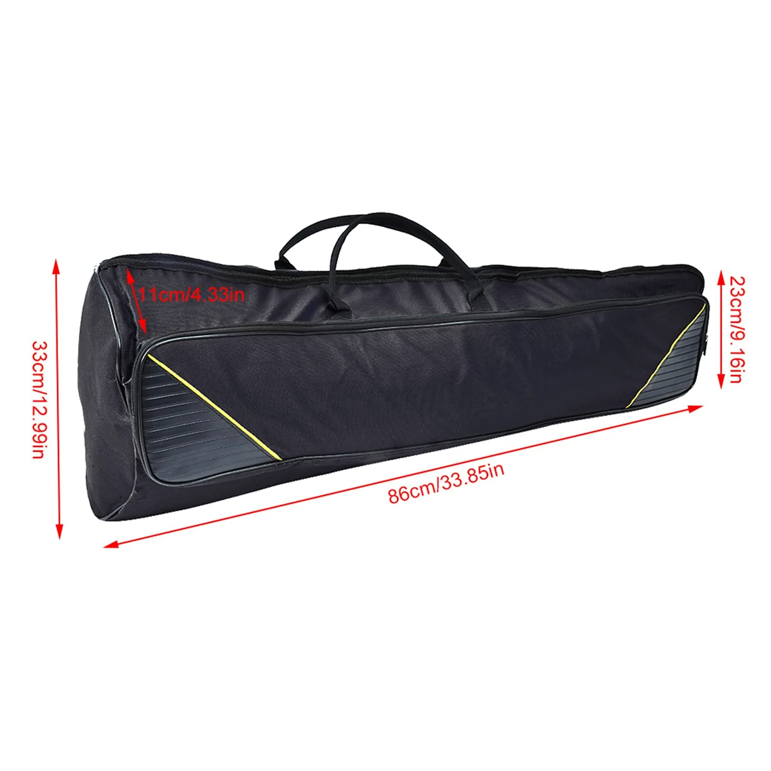 VGEBY Borsa per Trombone, Borsa per Trombone Tenore Contralto, Resistente All'usura, Portatile, Accessori per Strumenti Musicali, Nero