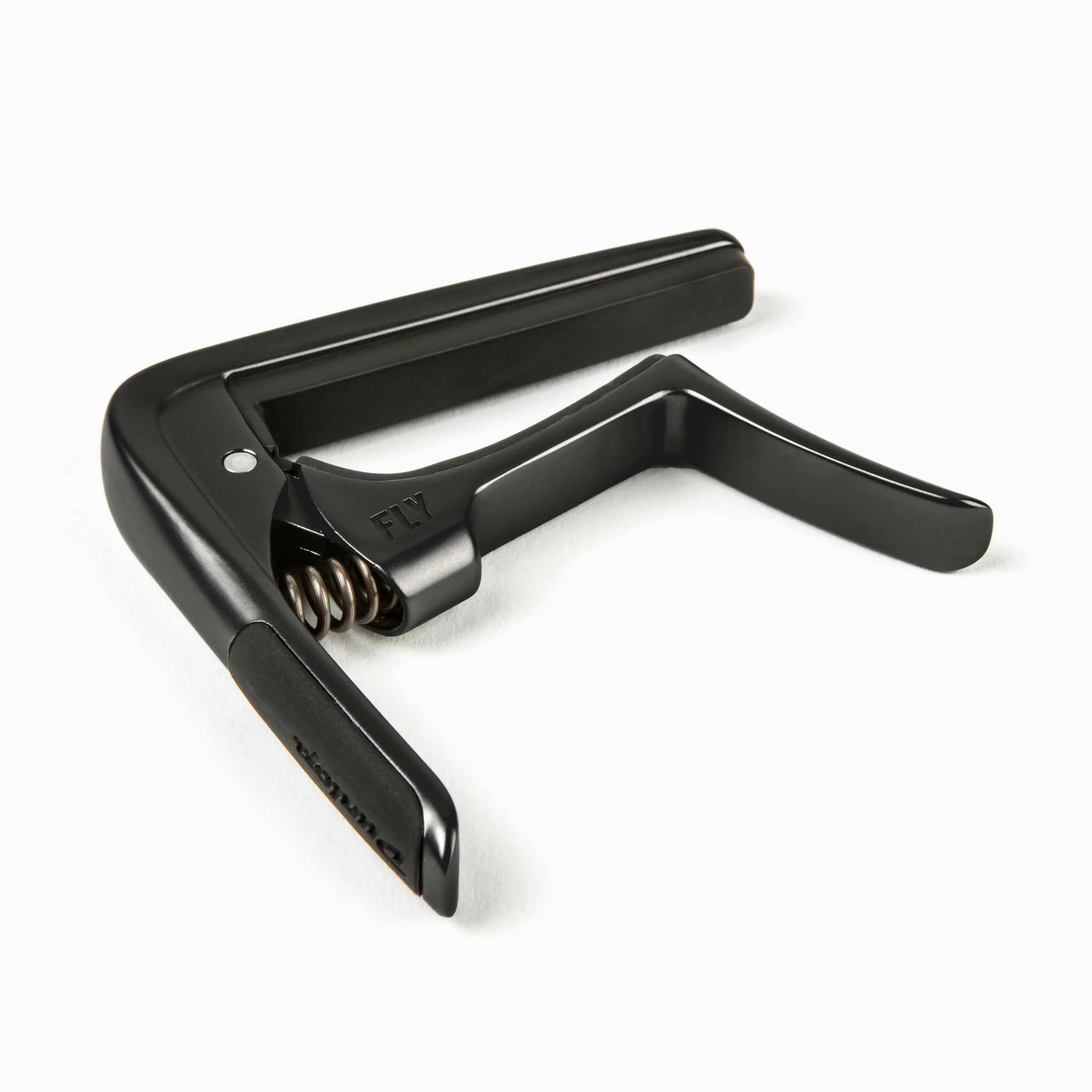 DUNLOP - Capo per Chitarra Classica, Design a Raggio Piatto, Molla a Bassa Tensione, Colore Nero (67FBK Trigger Fly)