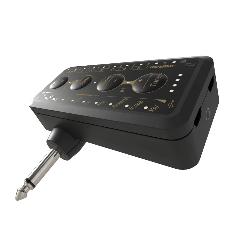 M-Vave H8 - Amplificatore per cuffie per chitarra, effetti integrati, batteria, ingresso strumento e audio Bluetooth