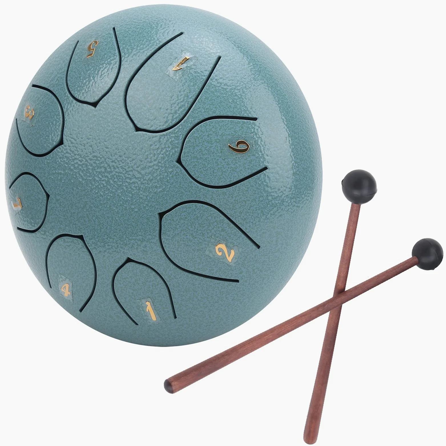 Fingerpicks Strumento a percussione, Lotus Hand Pan Drum Handpan Drum 6 pollici, strumento a percussione per concerti di intrattenimento per la formazione musicale