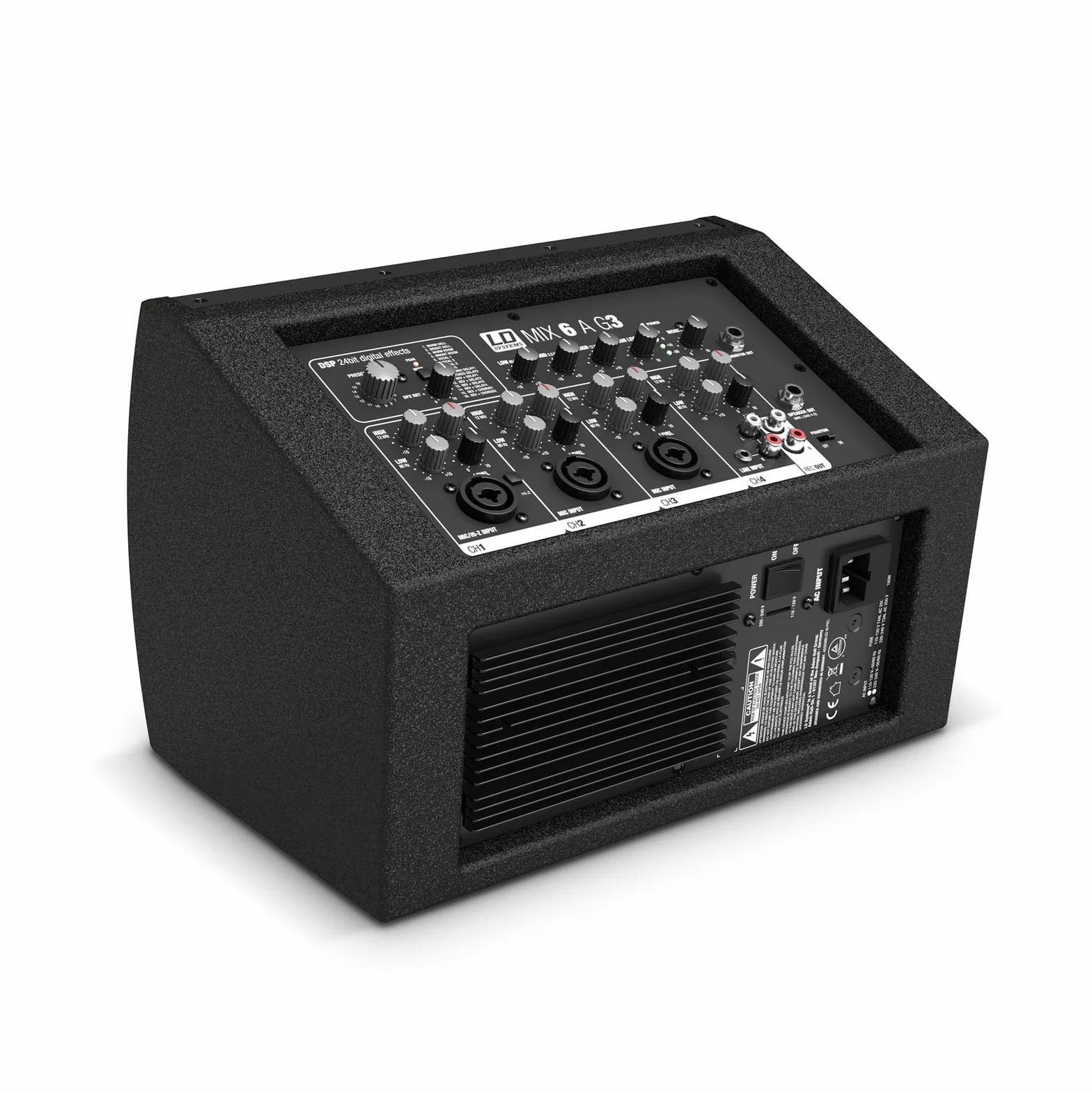 LD Systems MIX 6 A G3 - Altoparlante attivo a 2 vie con mixer integrato a 4 canali