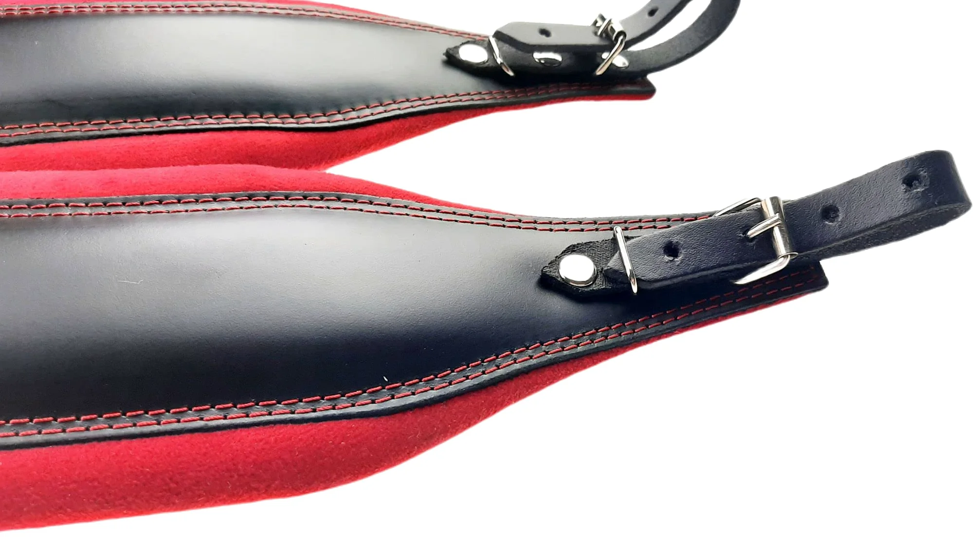 ProLine 9,3cm Fisarmonica Tracolla Pelle Rosso