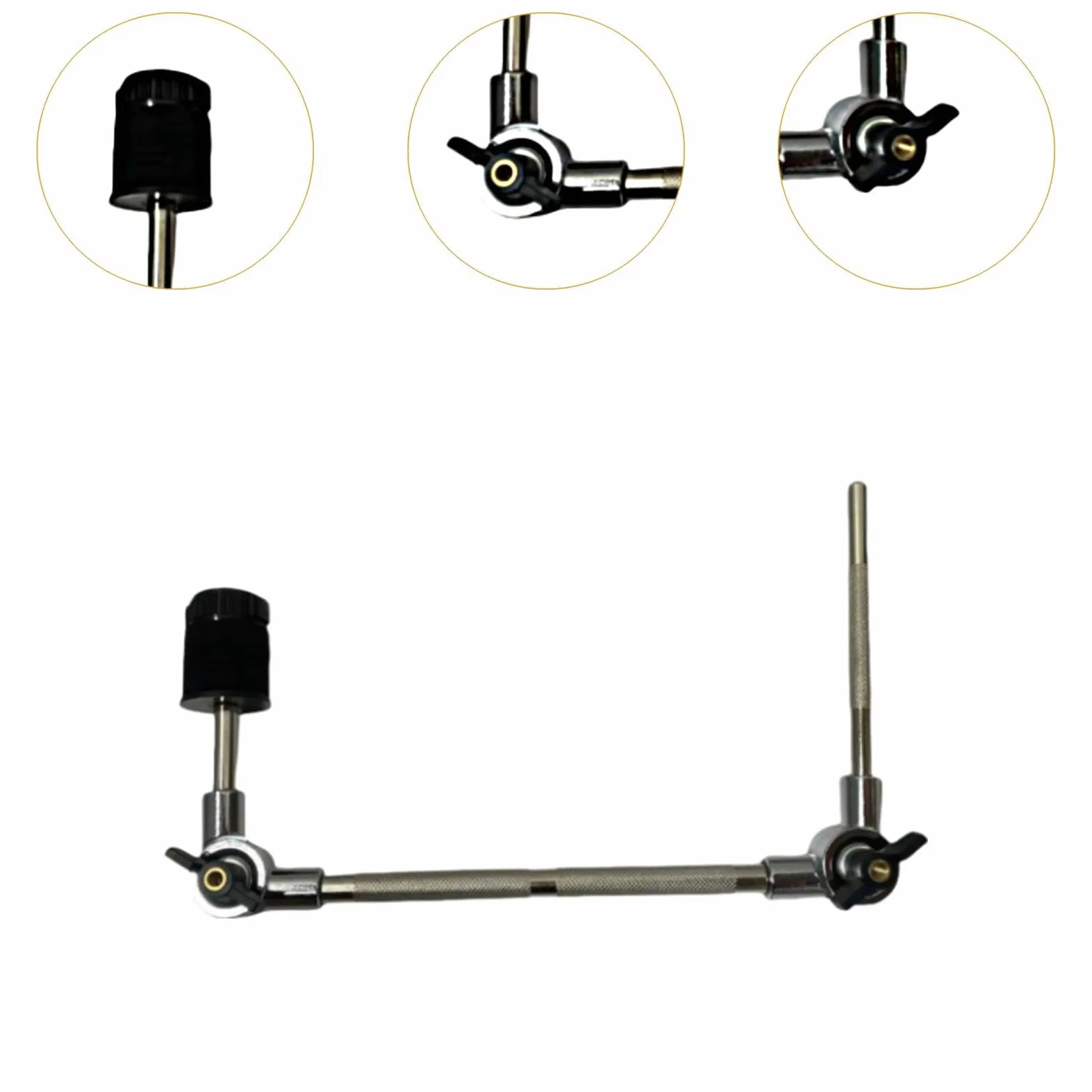 Generic Attacco per Piatti, Supporto per Morsetto per Piatti, Morsetto per Set di Batteria Regolabile, Morsetto di Estensione per Tamburo per Parti di Strumen, S
