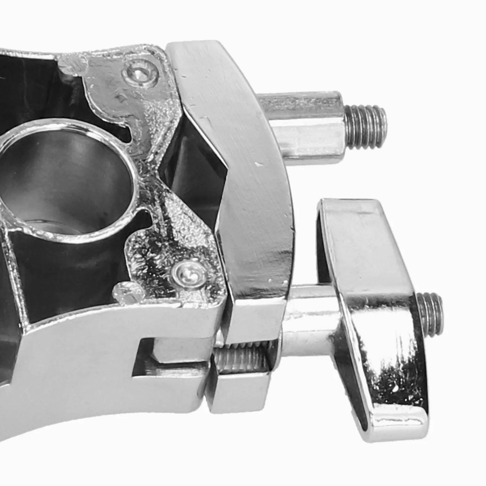 Portabatterie per Tom, Morsetto per Strumenti Musicali, Batteria per Tom, Accessori per Supporto Doppio Tom Argento per Tutti i Tipi di Staffe