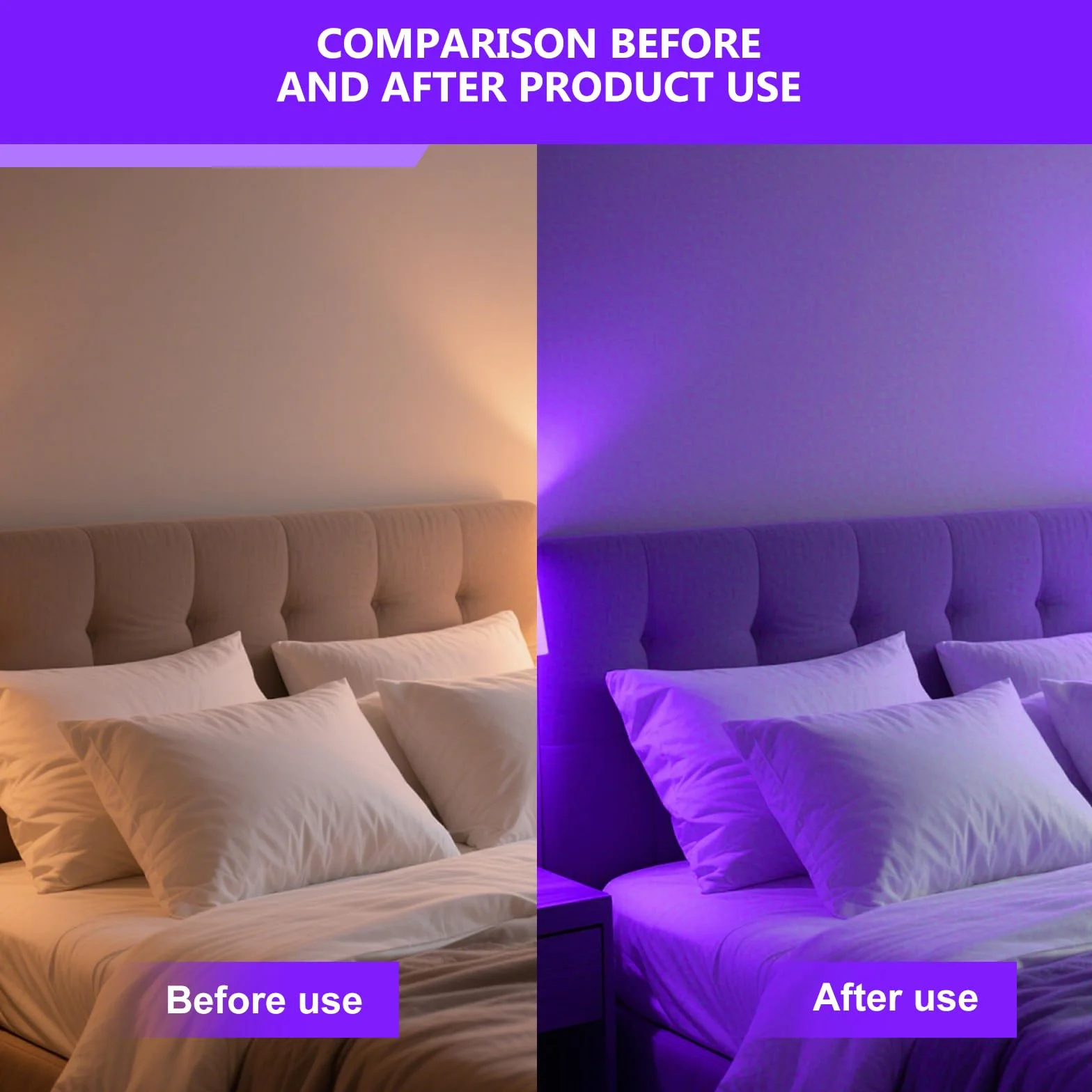 PORFOYO 2 Pezzi LED Luce Nera Bar Luce Nero Portatile UV Tubo Luce Lampada Viola LED UV Tubo Per Sera, Pittura Fluo, Poster Fluorescente, Halloween, Natale