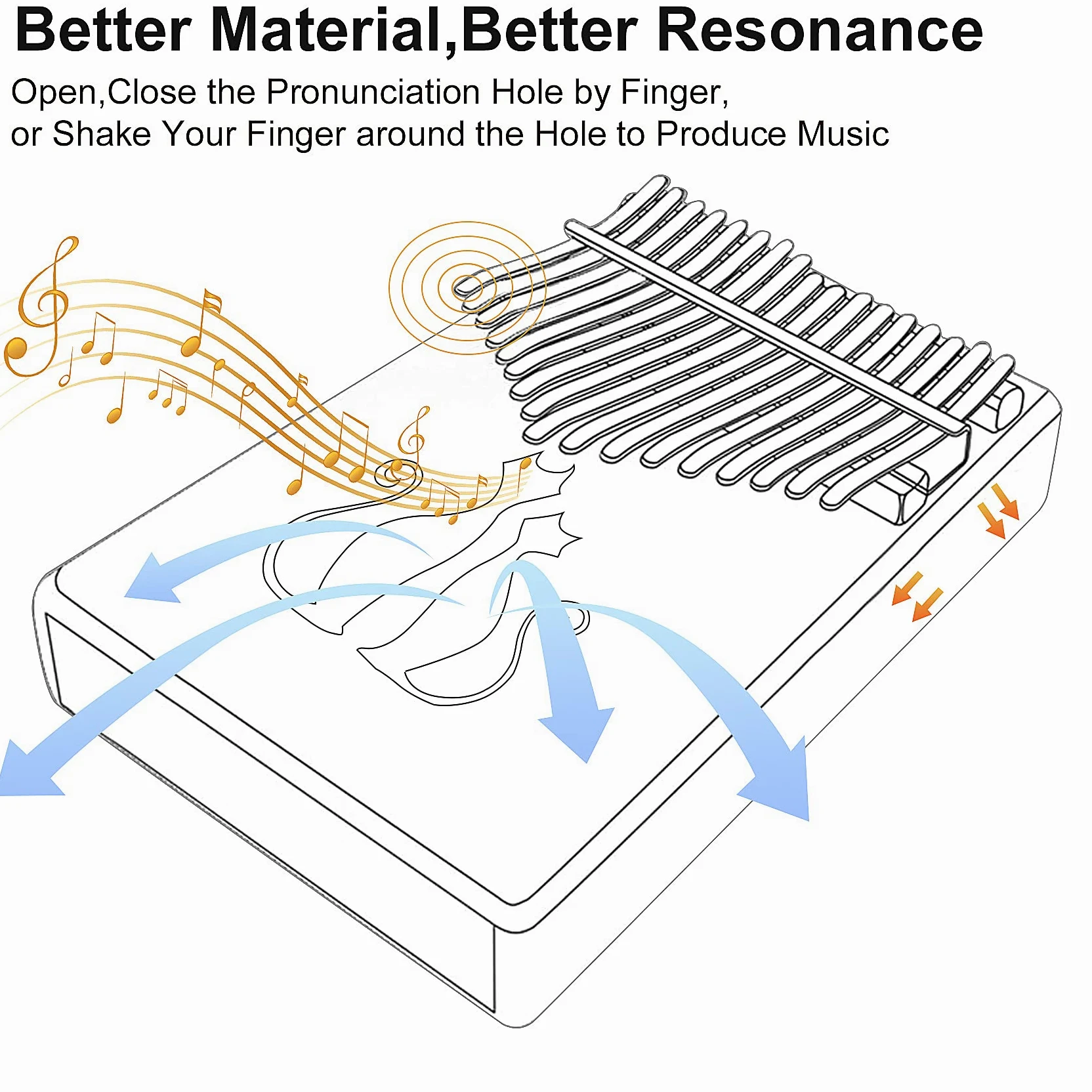 Kalimba - Pianoforte a 17 tasti, per principianti, martello d'accordo, impermeabile, regalo per bambini e adulti, tutto in un unico set