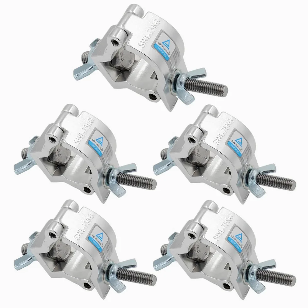 Xsayjia Truss Morsetto di fissaggio 32-35 mm Heavy Duty 75 kg per spotlights Moving Head Lighting Supply (5 confezioni)