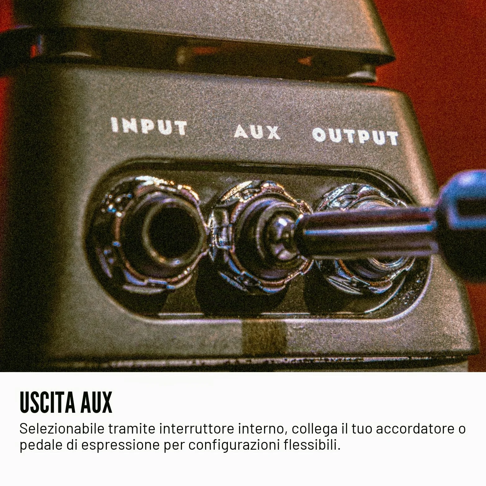 JIM DUNLOP - DVP4 Volume (X) Mini Pedal - Pedale Volume e Expression Ultra Compatto con Chassis in Alluminio, Tensione Rocker Regolabile, Uscita AUX per Accordatore o FX
