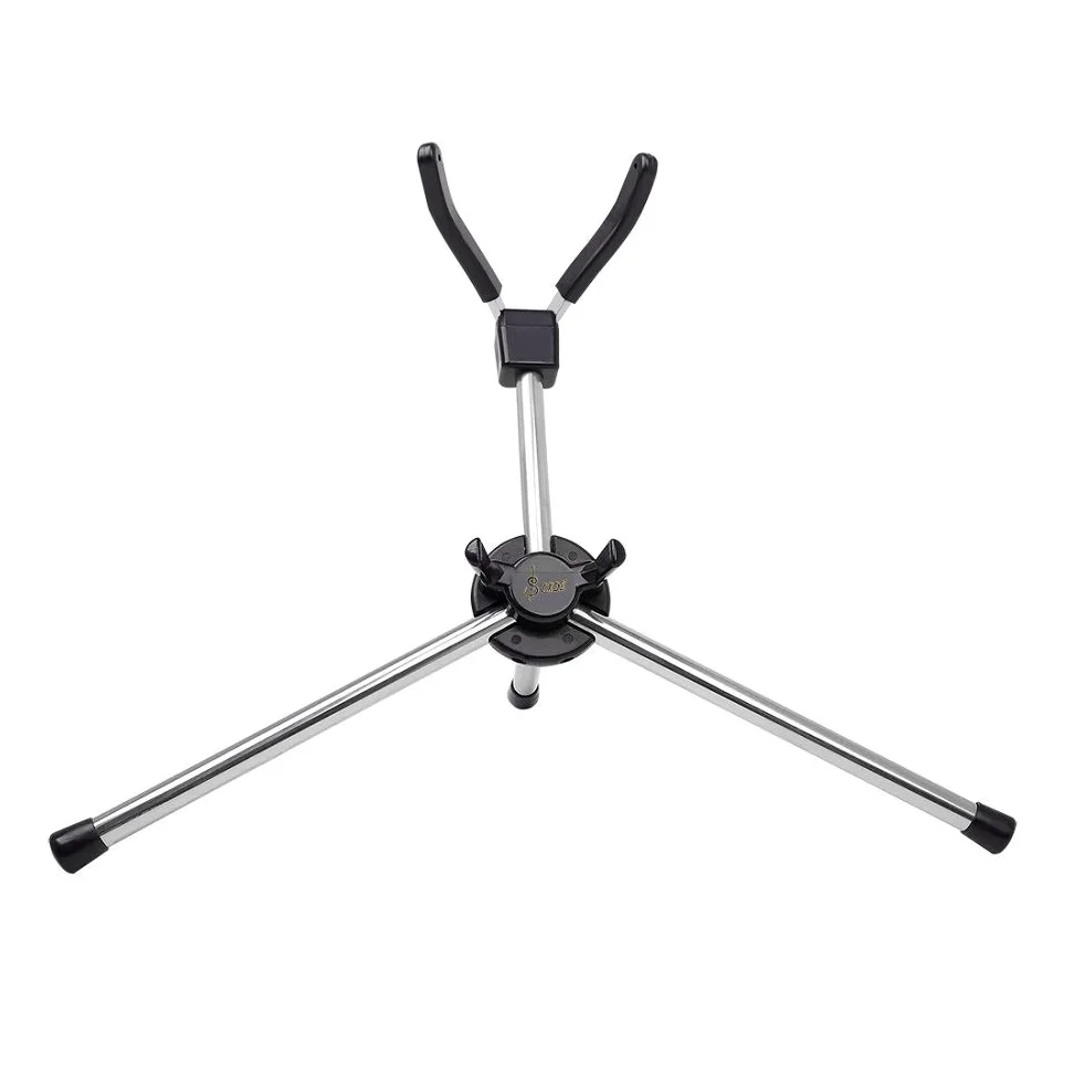 Foldable Alto Saxophone Stand Stainless Steel Sax Stand Holder Portable Saxophone Bracket Adjustable Stand with Leather Bag