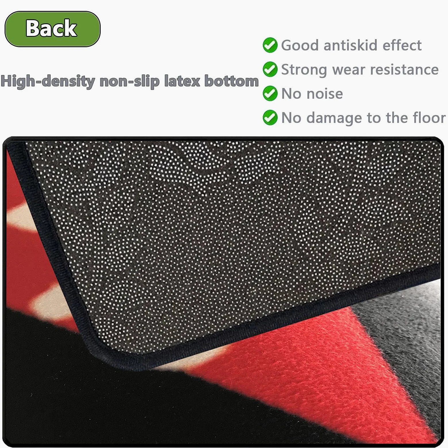 Tappeto per Batteria Tappetino Insonorizzato Tappeto in Poliestere per Batteria Drum Tappeto Carpet Tappeti Antiscivolo per Batteria 180CM*140CM