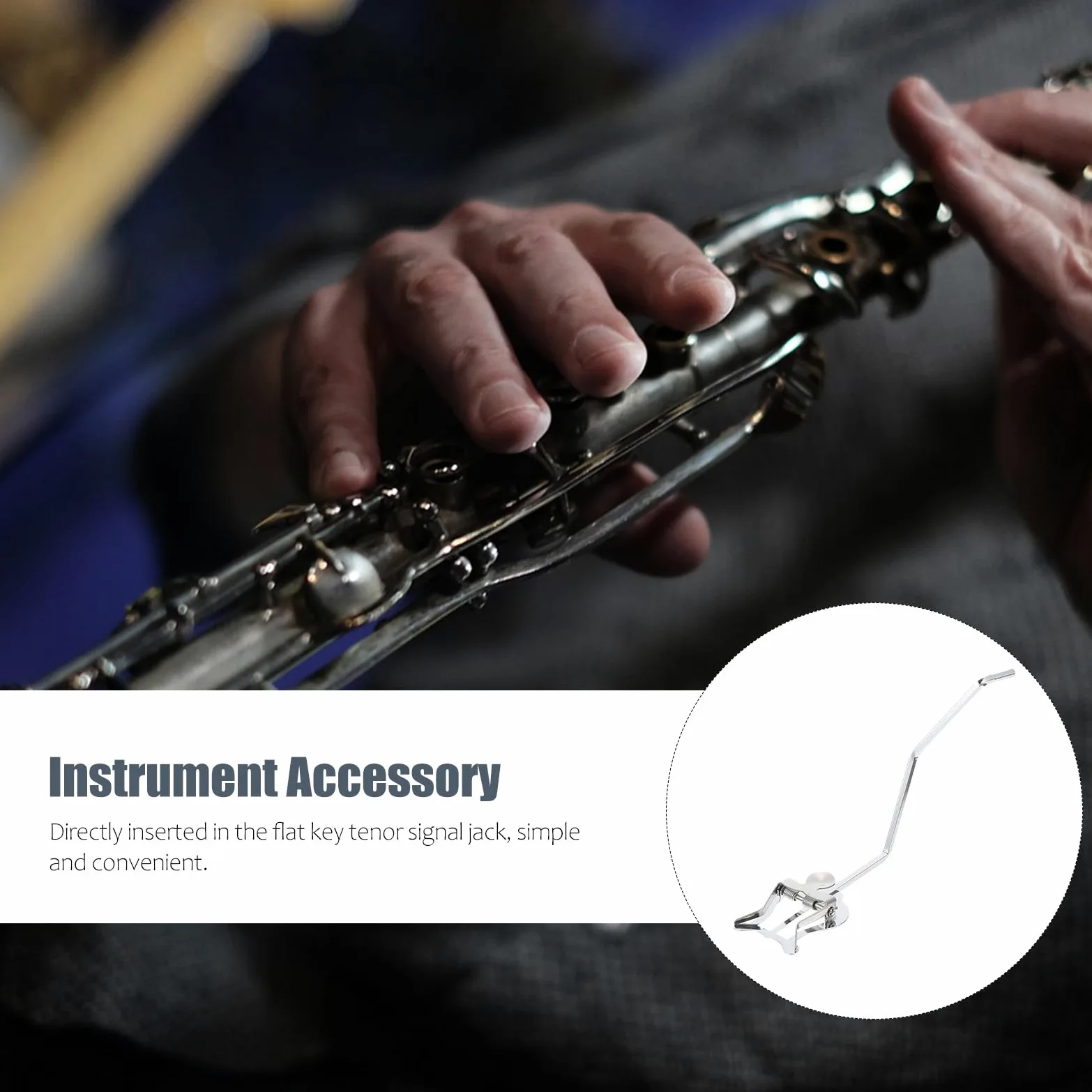 Supporto per Spartiti Musicali in Metallo per Corno Baritono e Sax Contralto, Clip Portatile e Resistente per Musicisti Strumentisti in Movimento