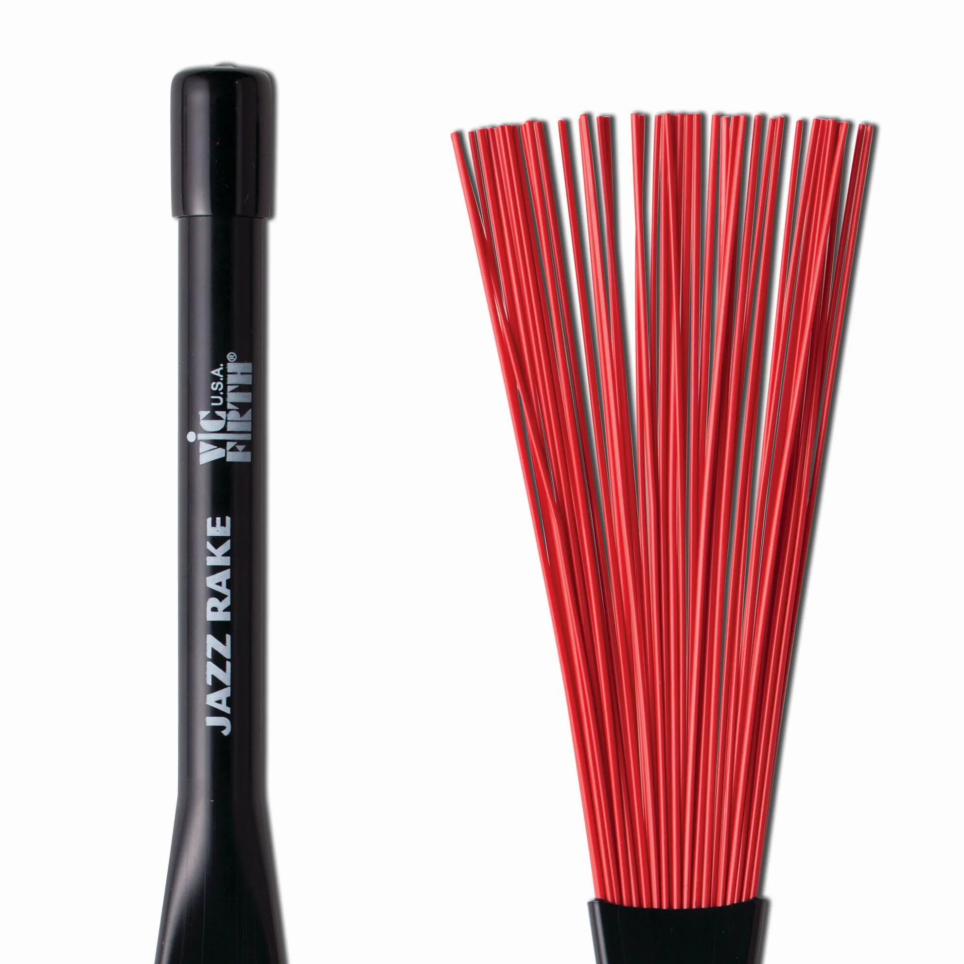 Vic Firth Spazzola Jazz Retrattile, Impugnatura in Plastica, Rossa