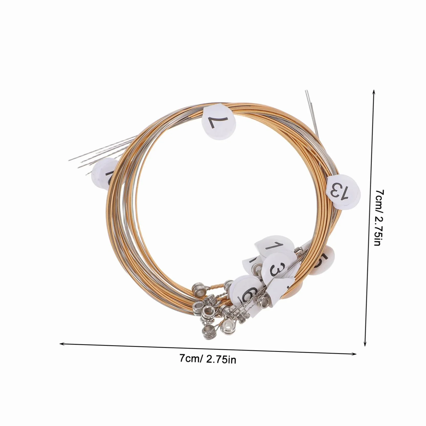 Corde per Arpa Lira in Acciaio Kit di Sostituzione Corde per Arpa Accessori per Strumenti Musicali e Rivetti