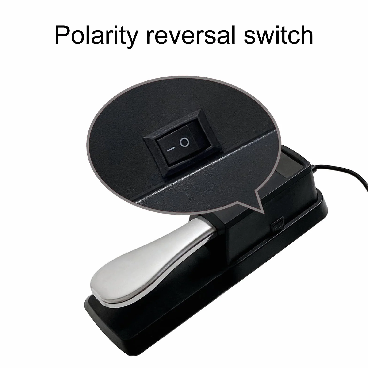 Pedale Sustain per Pianoforte, Non-Slip Damper Pedal, Pedale Sustain per Tastiera Keyboard, per Tastiera Elettronica, Pianola, Pianoforte Digitale, con fondo Antiscivolo, Connettore da 6.5​​mm