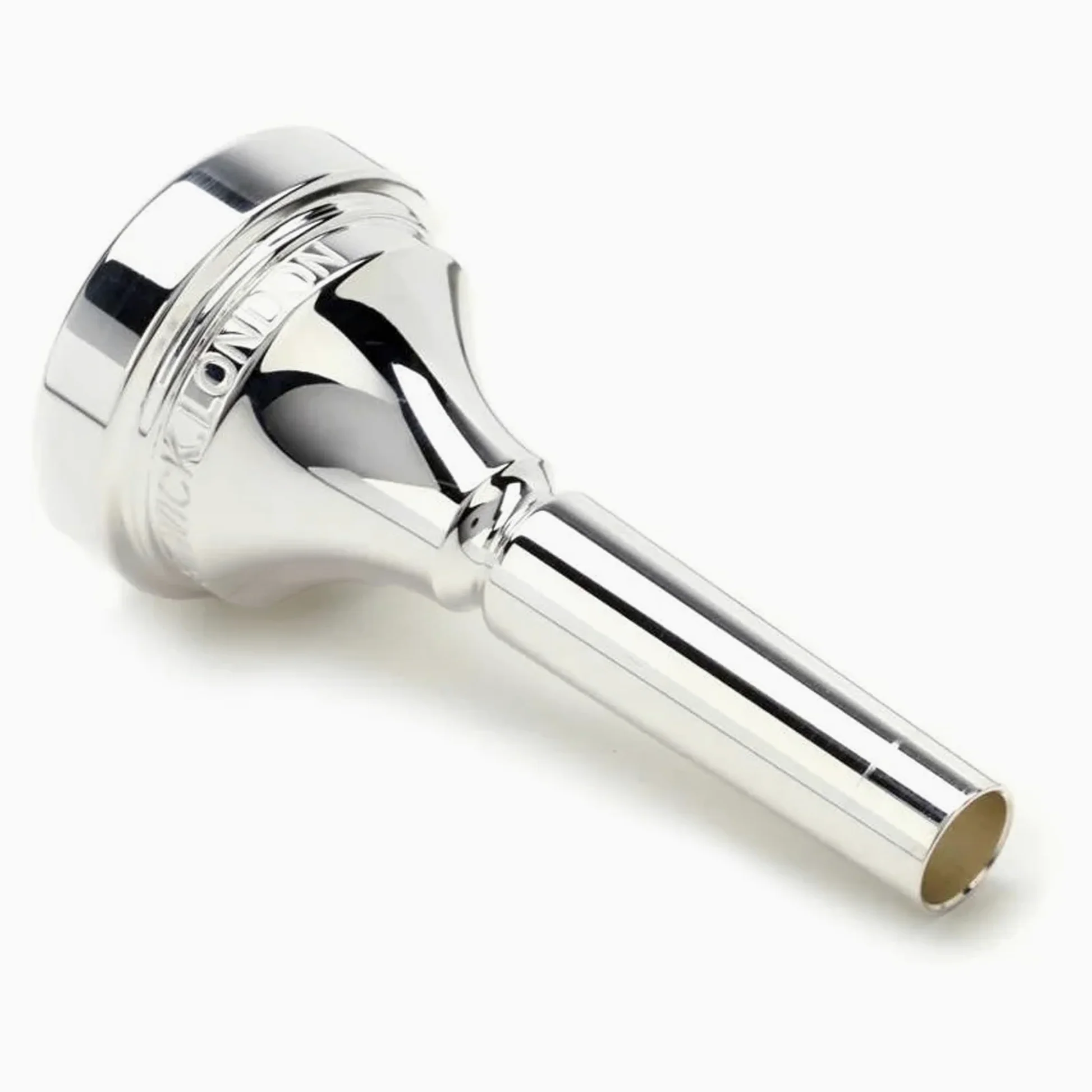 DENIS WICK – DW5880-4.5AL Bocchino Trombone Classic Silver Plated, Large Shank, Tono Scuro Profondo, Facilità Registro Acuto, Costruzione Professionale