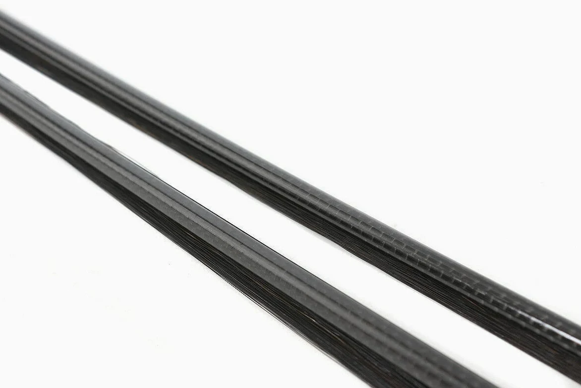 4/4 full size violino Arco Forte luce Fibra di Carbonio Stick Snakewood Rana Arco Naturale capelli bel modello intarsio