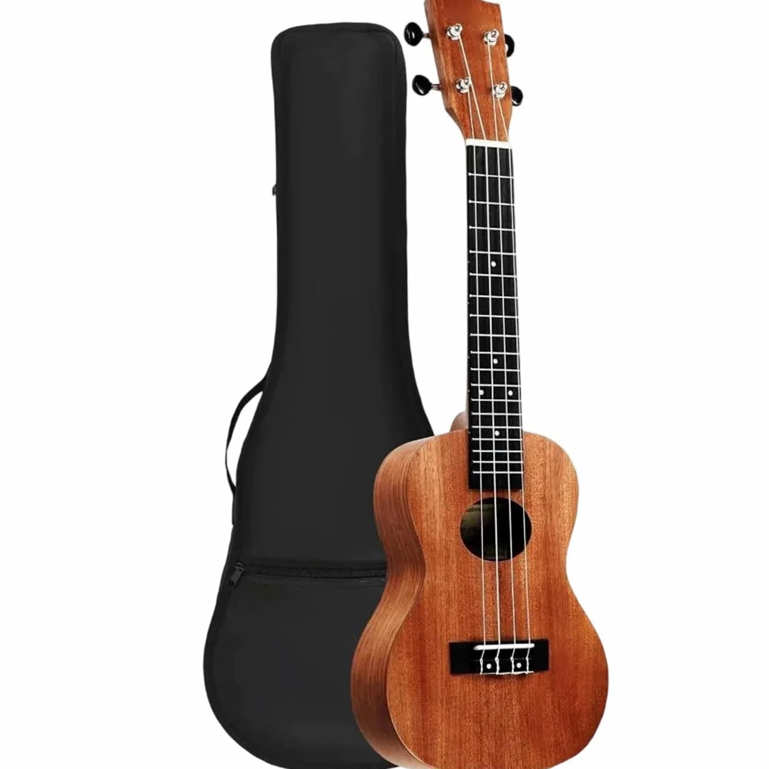 Ukulele Ukulele In Mogano Da 23 Pollici Per Adulti Principianti Con Custodia Morbida Accordatore Digitale Sostituzione Corde E Plettri