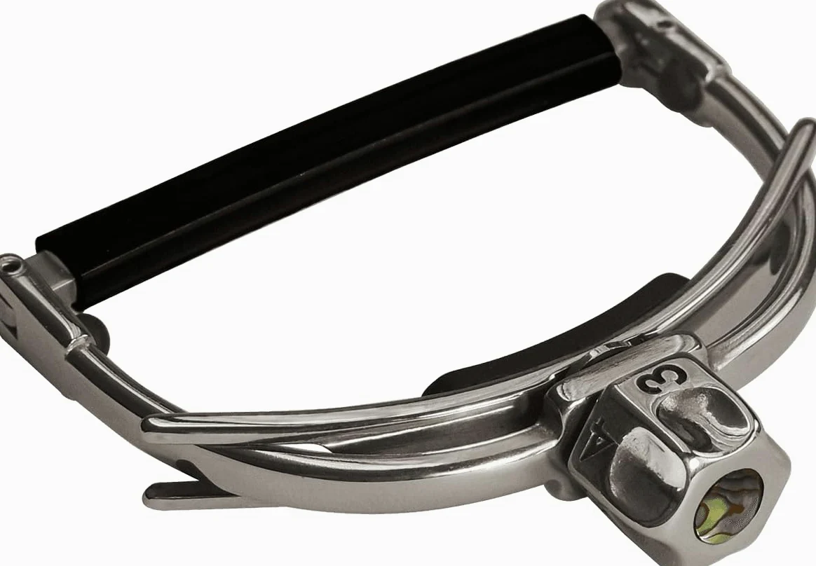 SHUBB - F1 FineTune U-Form, Capotasto a corde in acciaio per chitarra, argento