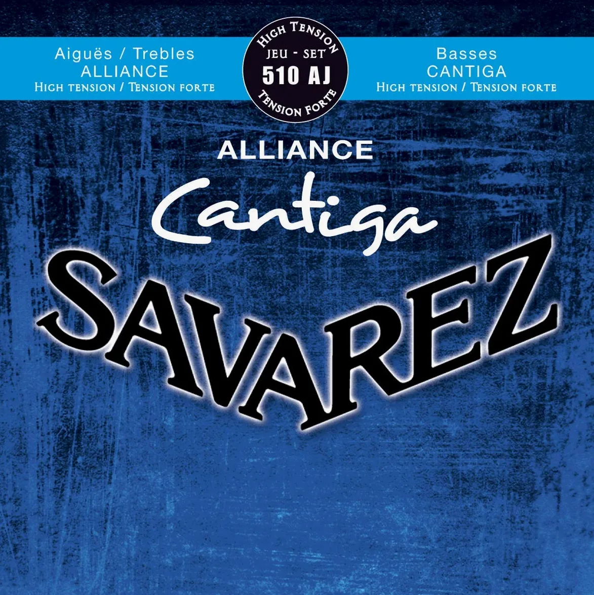 Corde Savarez per chitarra classica Alliance Cantiga set, Alta Tensione, blu, 510AJ