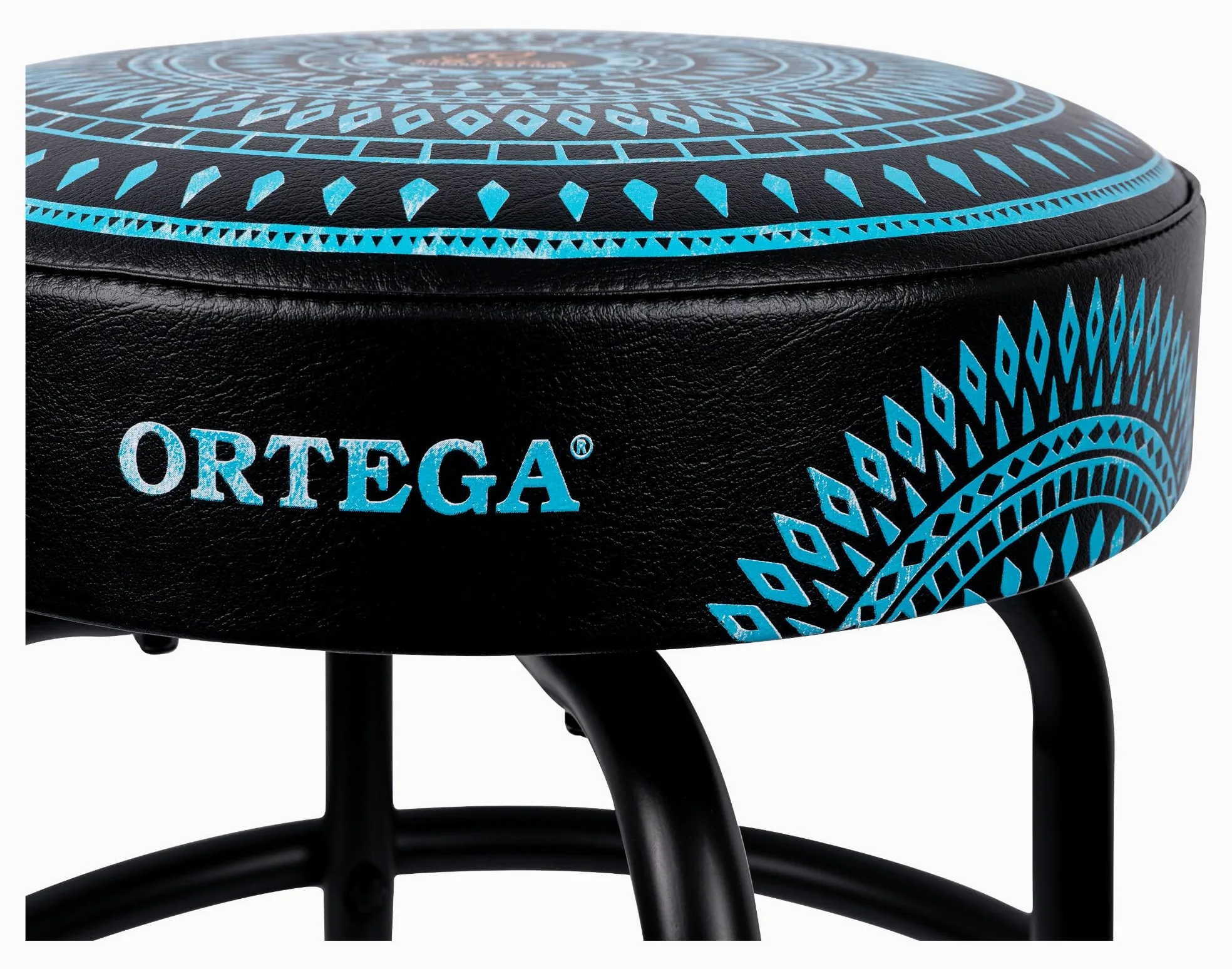 Ortega Guitars Padded Stage Stool – Per Palco, Bar, Studio, Showroom – Altezza 76 cm – Blue Kaleidoscope (OBS30-BLKC)