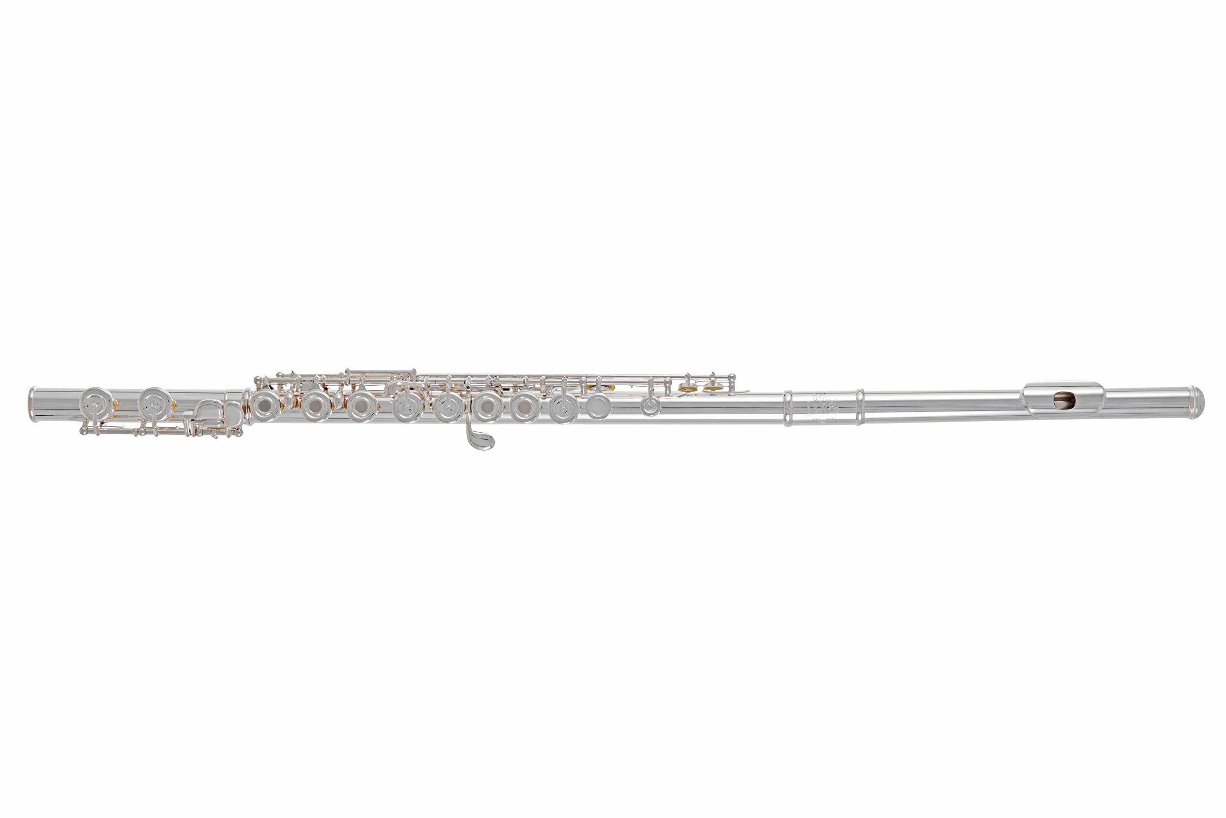 Roy Benson flauto traverso FL-602RI (costruzione in nichel argentato, design del coperchio a punta, tampone PISONI, flauto di qualità superiore, per una qualità del suono professionale)