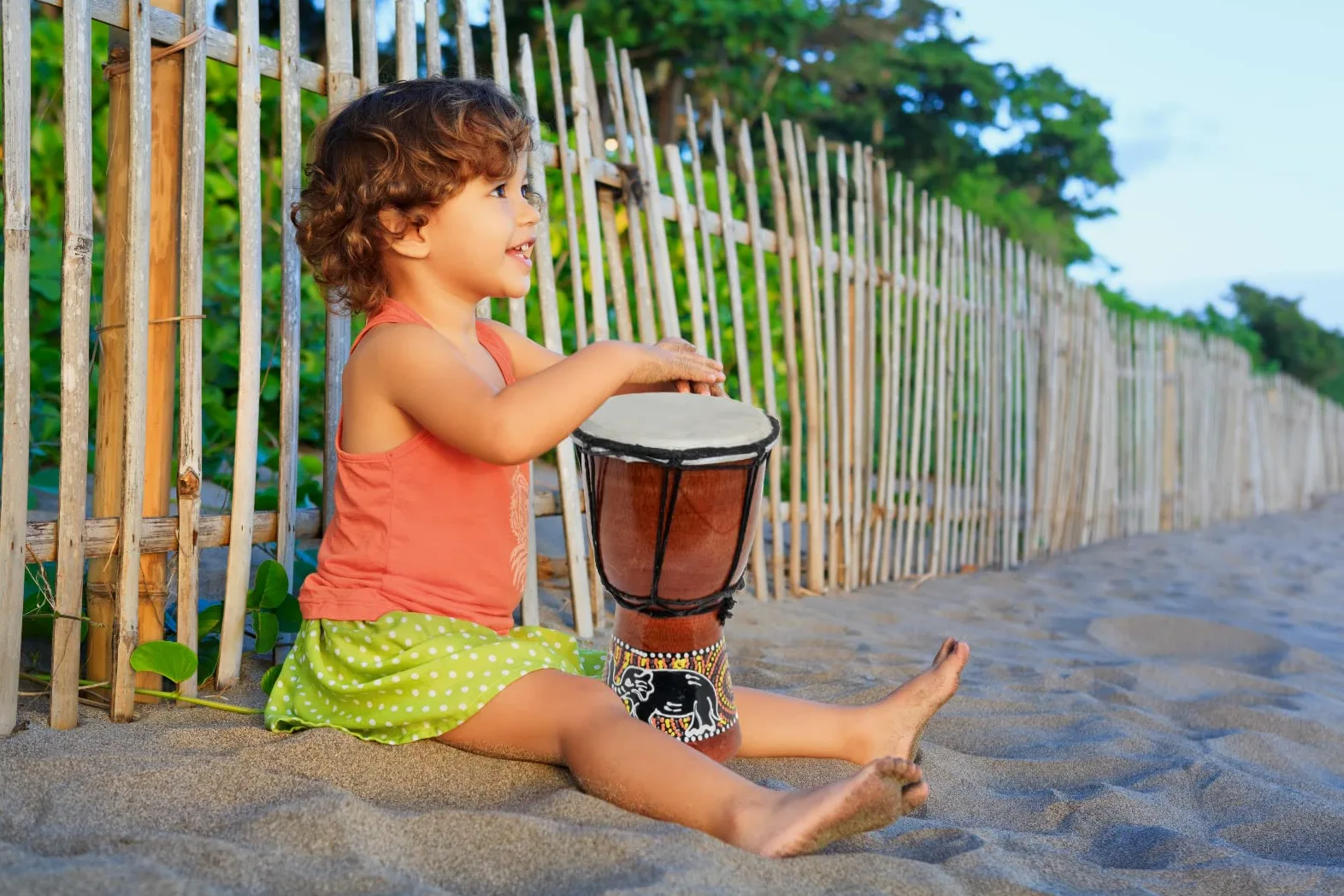 20cm bambini Djembe Bongo Elephant Drum