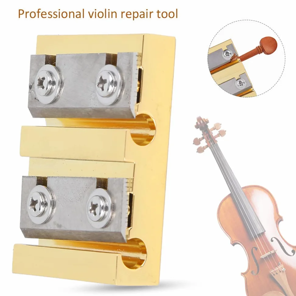 Rasoio a pioli per violino, in ottone professionale, Strumento per manutenzione violino, Accessorio musicale per 4/4 e 3/4, for Violinisti e Liutai in studio o concerti